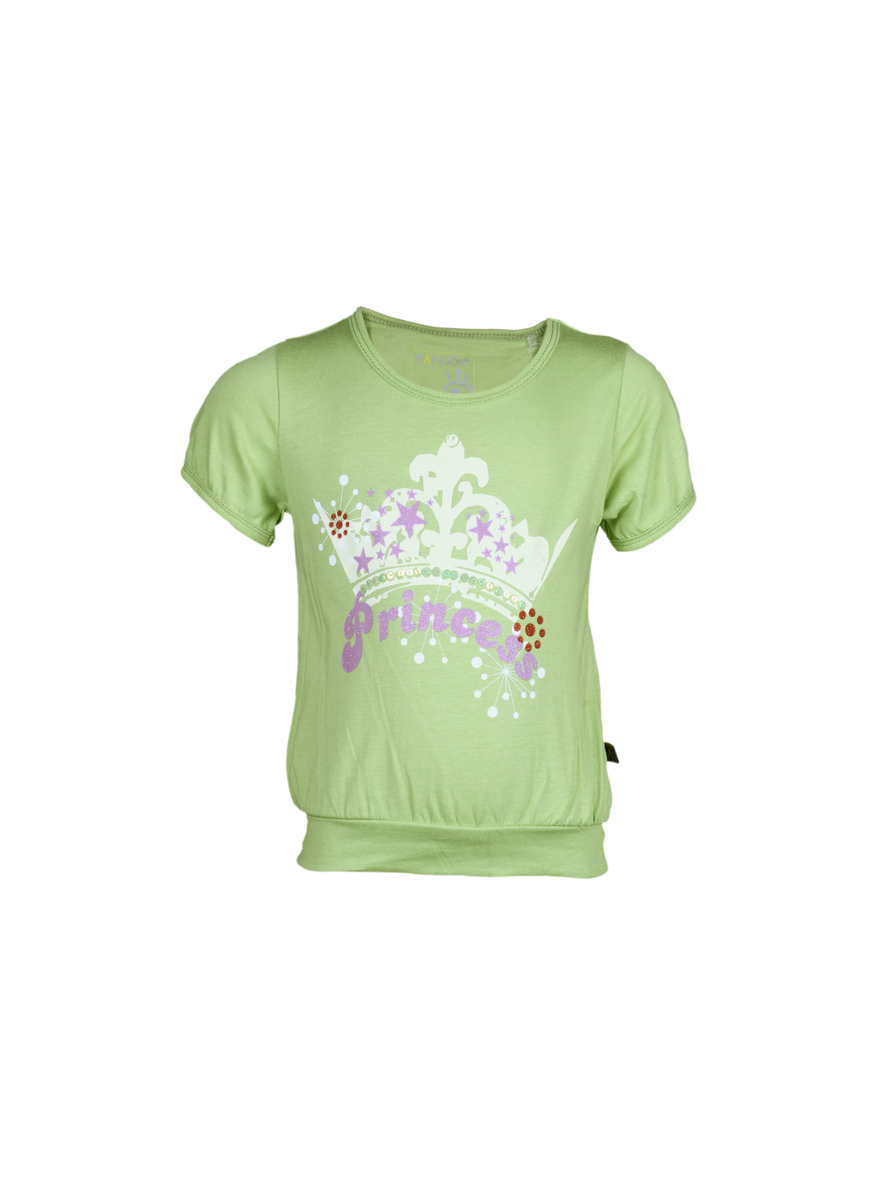 Doodle Girl's Princess Lime Green Top