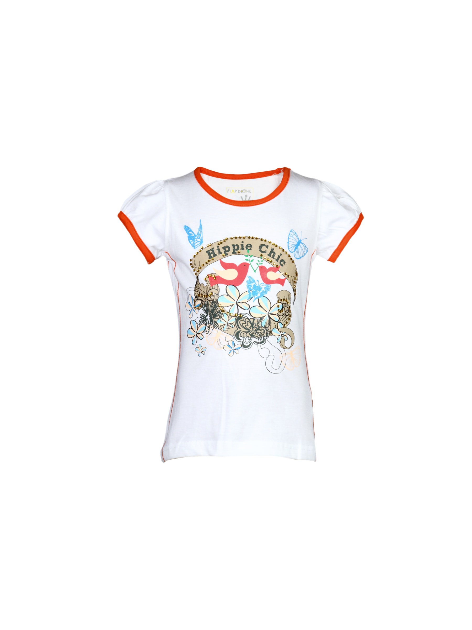 Doodle Girl's Hippie Chic White Kidswear