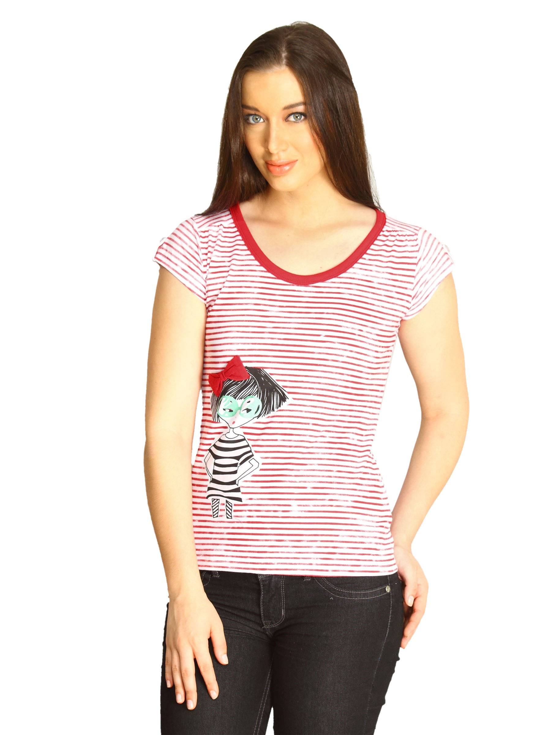 Jealous 21 Women Jealous Eara Red Top Red T-shirt