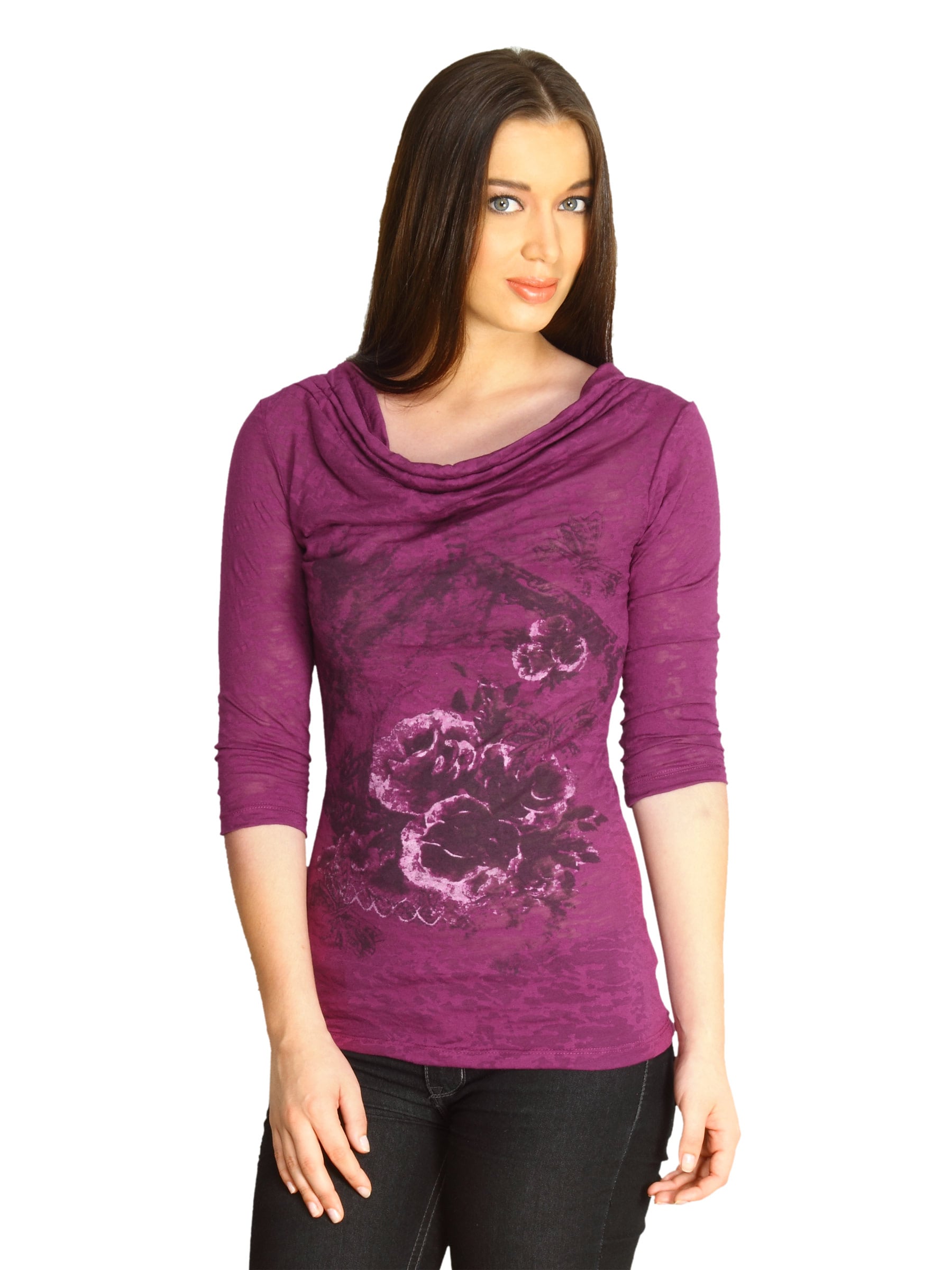 Jealous 21 Women Edie Purple Top