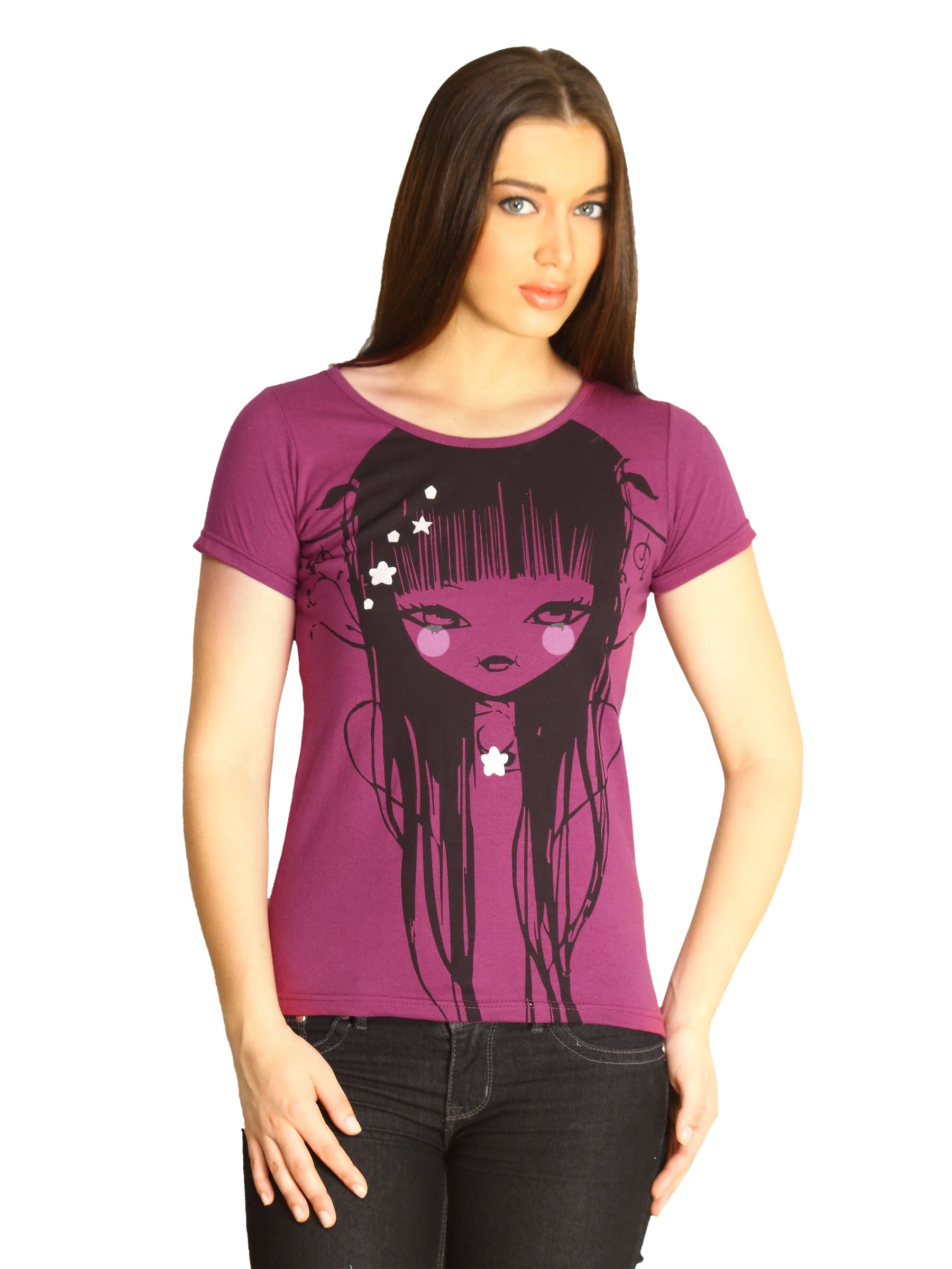 Jealous 21 Women Jealous Macrae Purple Top