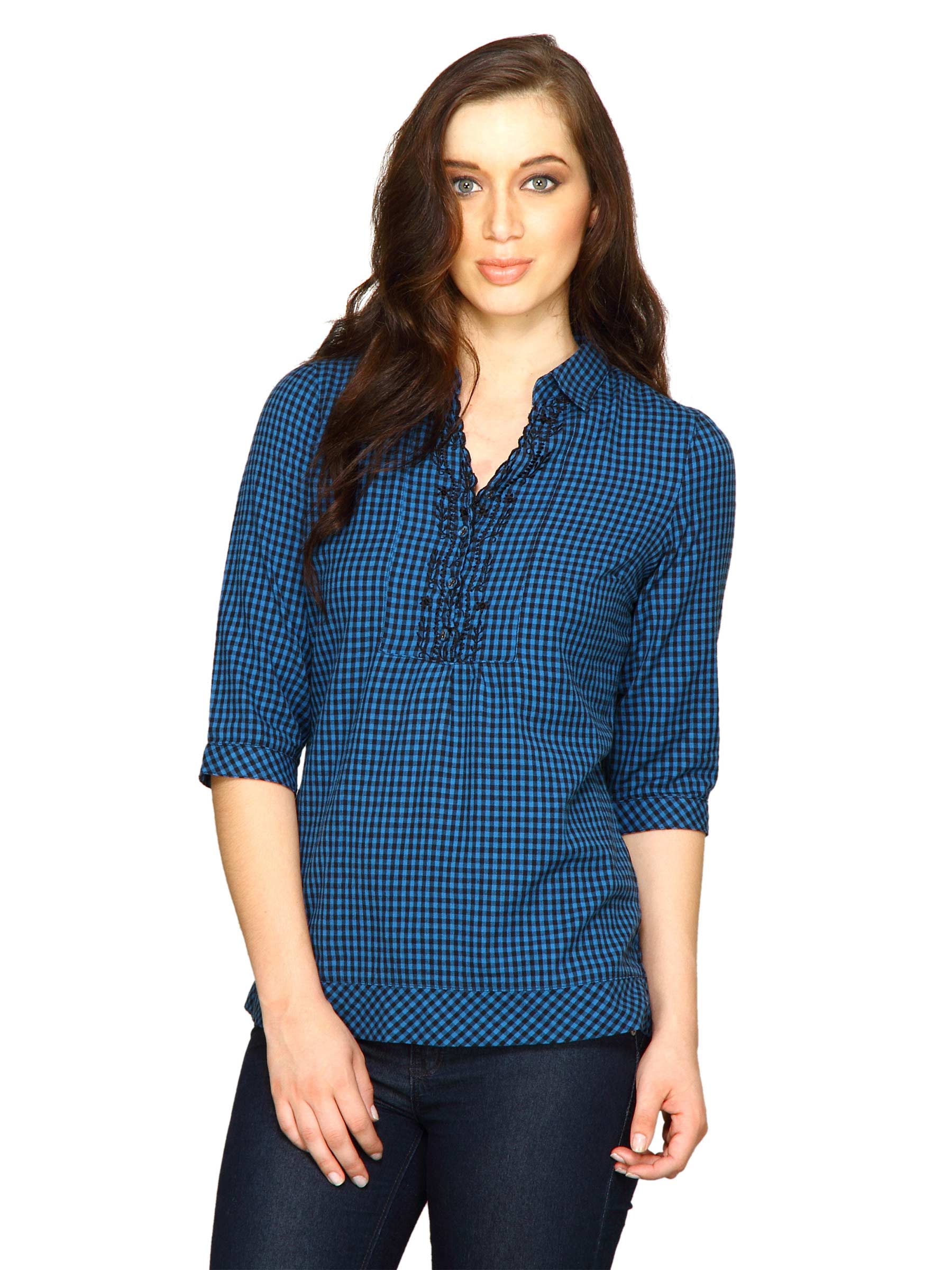 Scullers For Her Women Light Work Blue Tops