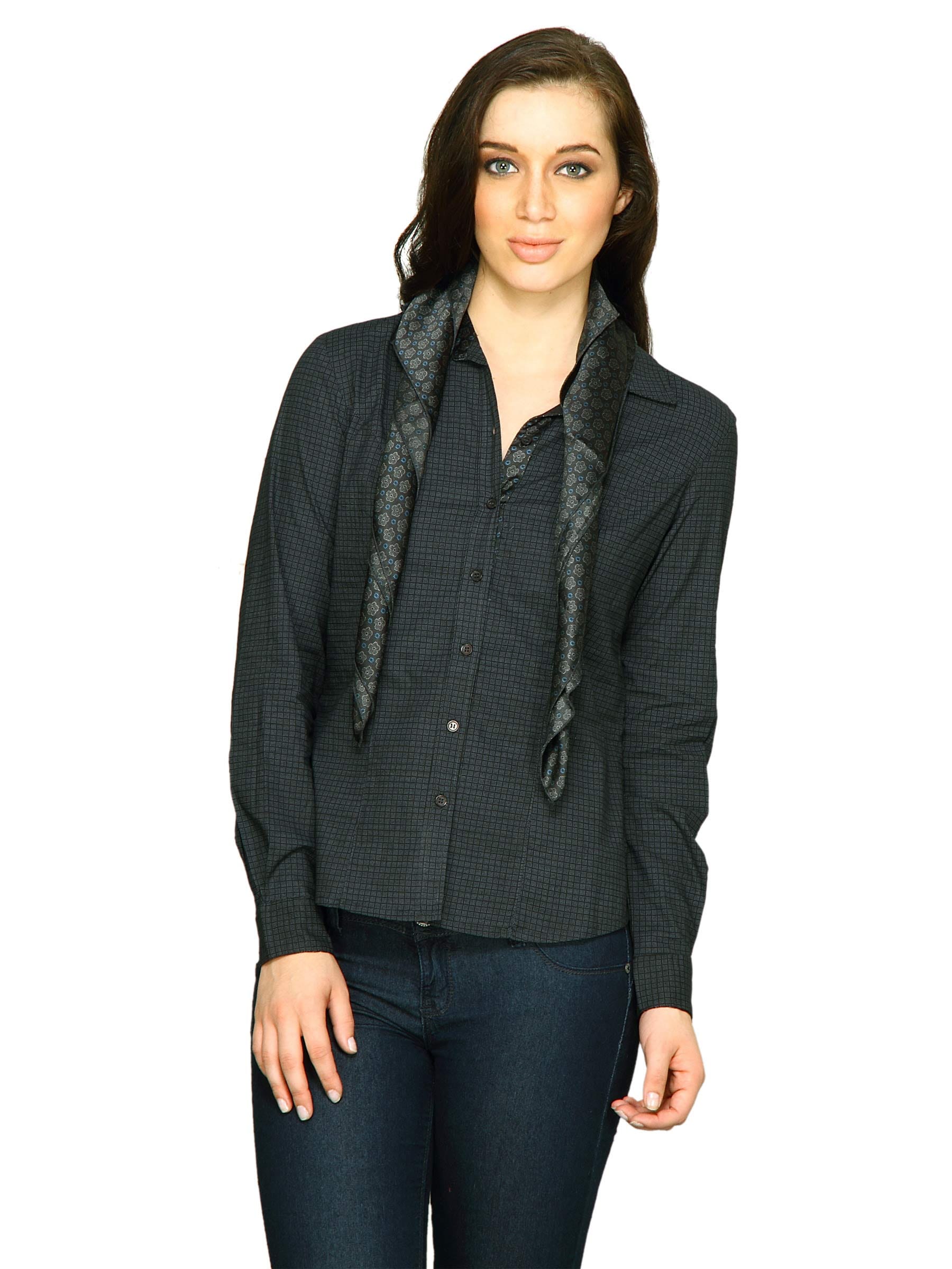 Scullers For Her Women Scarf Shirt Black Tops