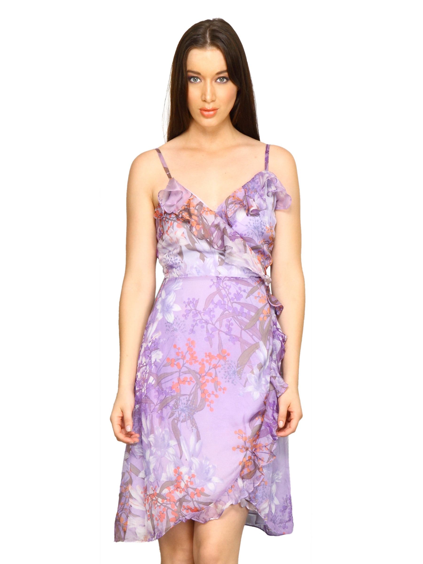 Forever New Women Floral Purple Dress