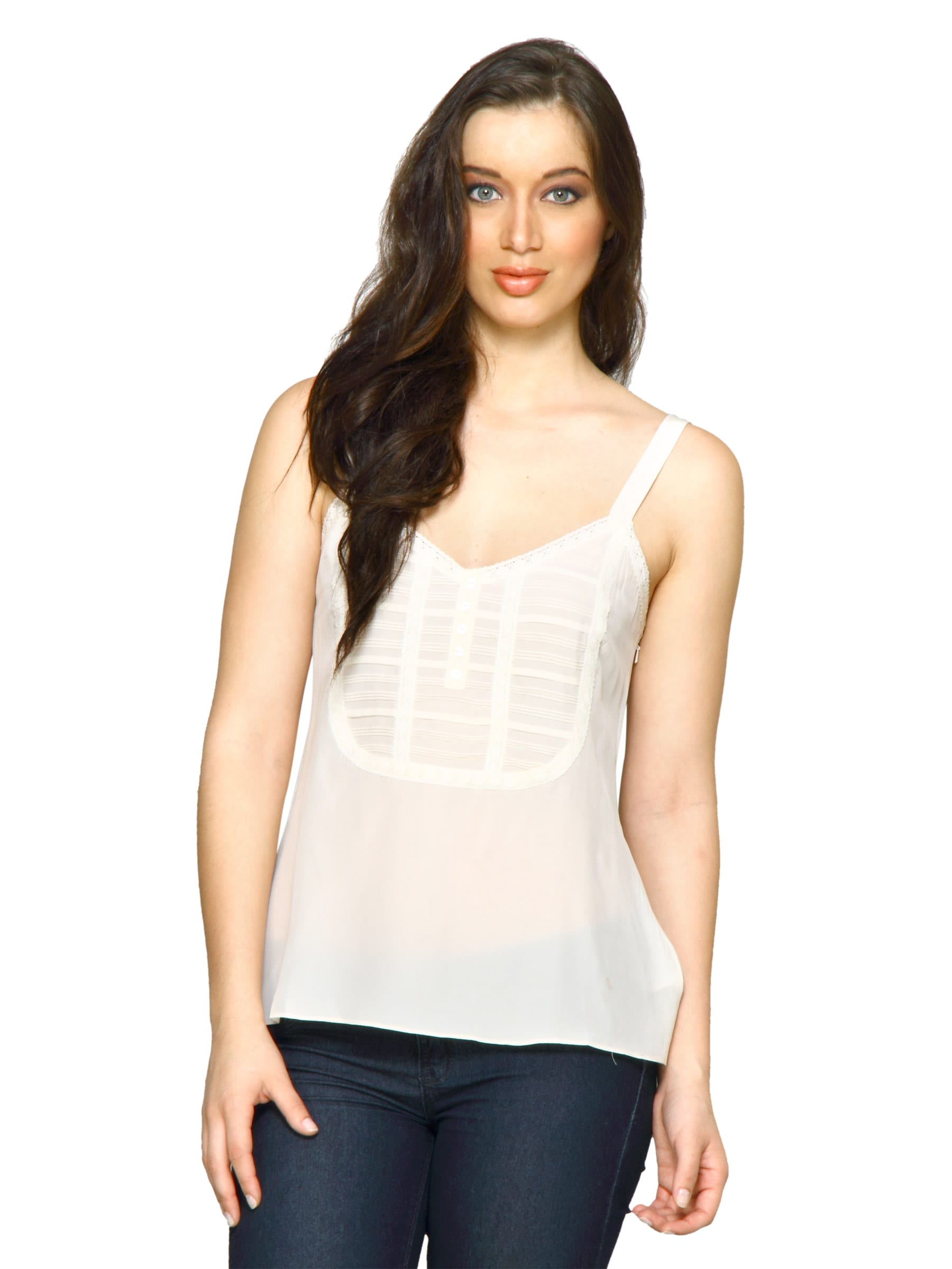 Forever New Women Porcelain White Top