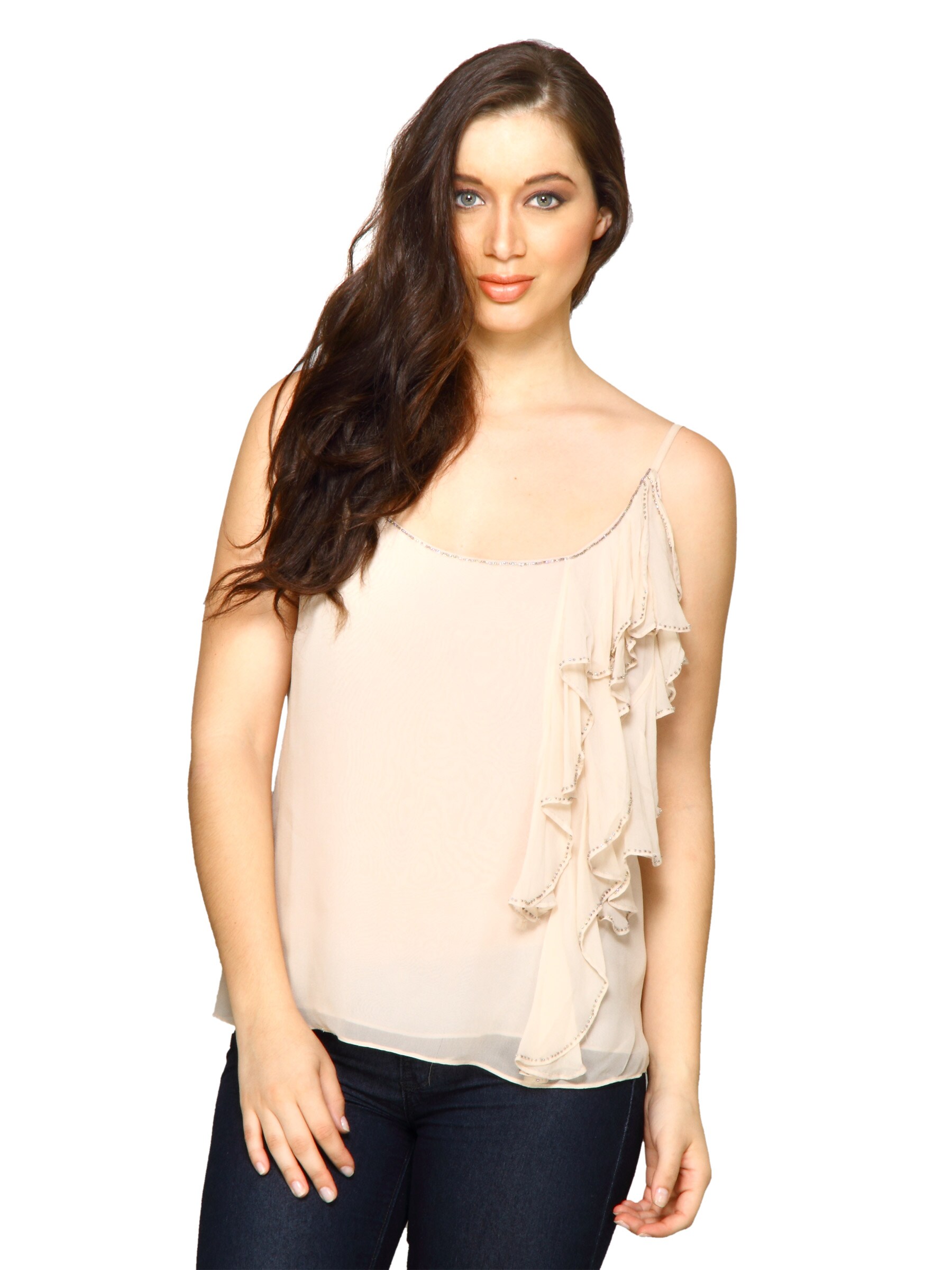 Forever New Women Peony Peach Top