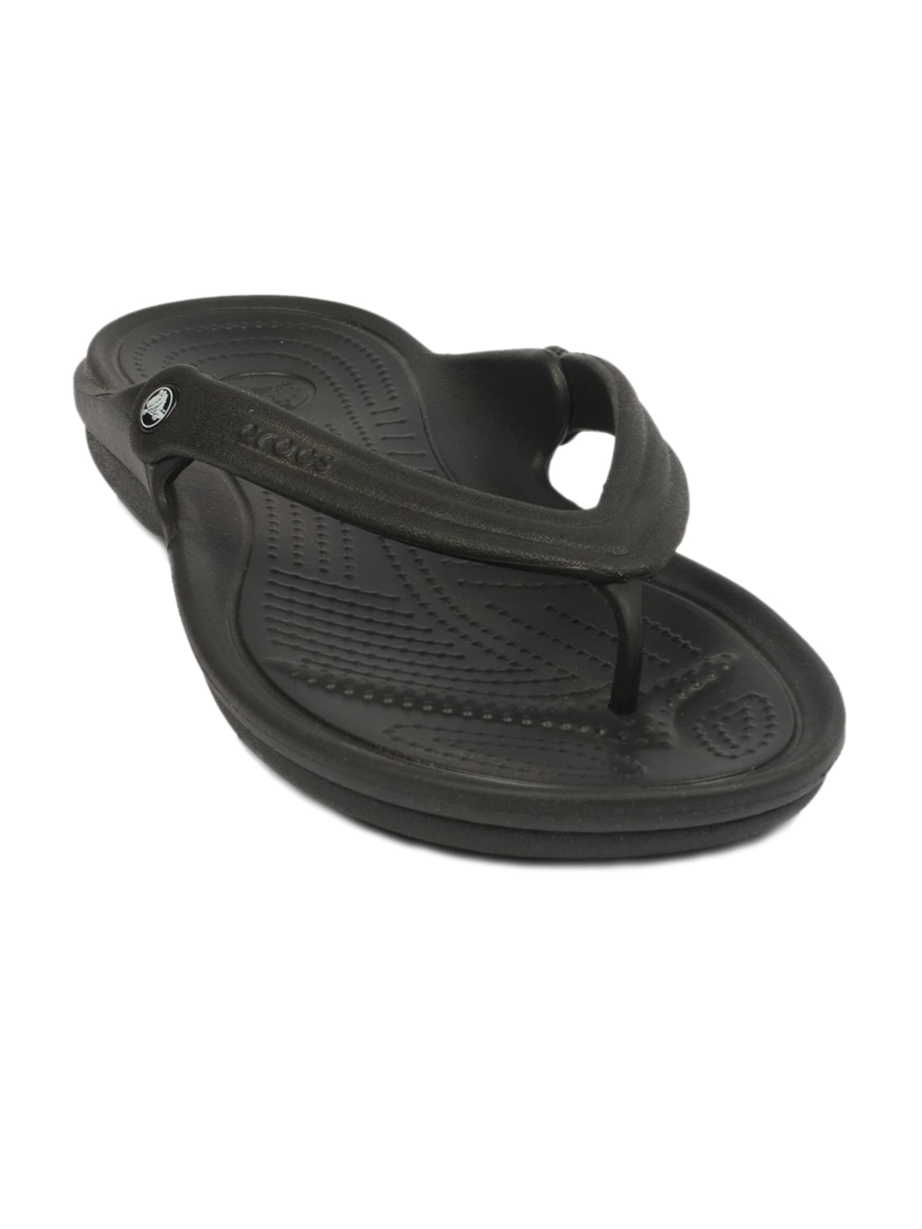 Crocs Douet Black Flip Sandals
