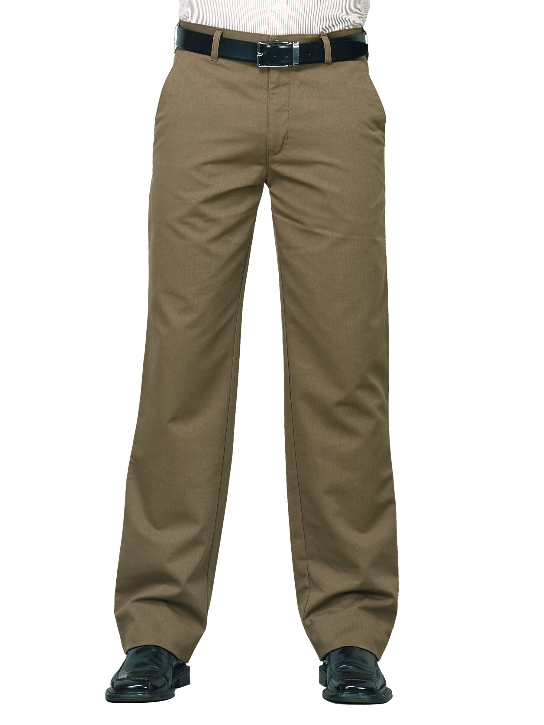 Indigo Nation Men Textura Brown Trousers