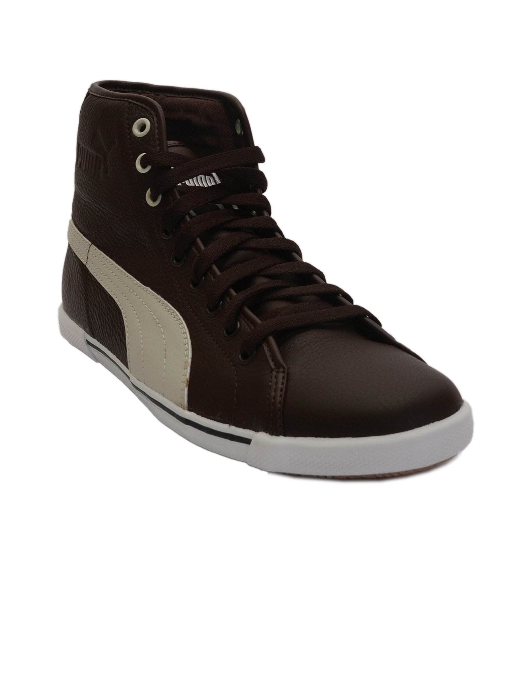 Puma Men Benecio Mid Leather Brown Casual Shoes