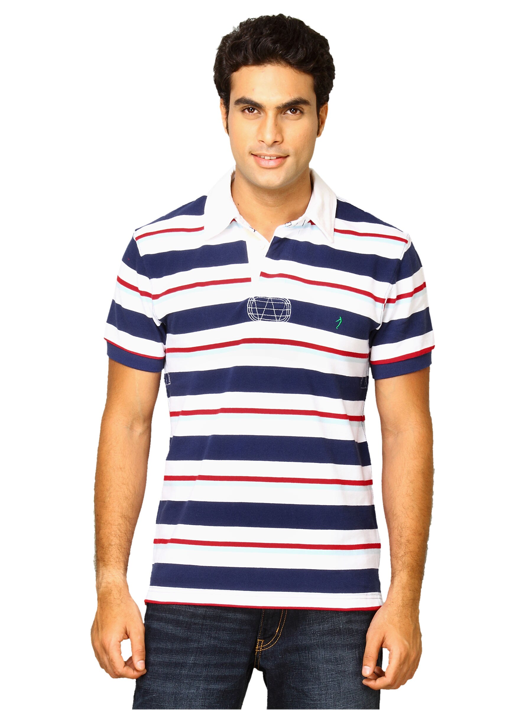 Indian Terrain Men Houston White Tshirts