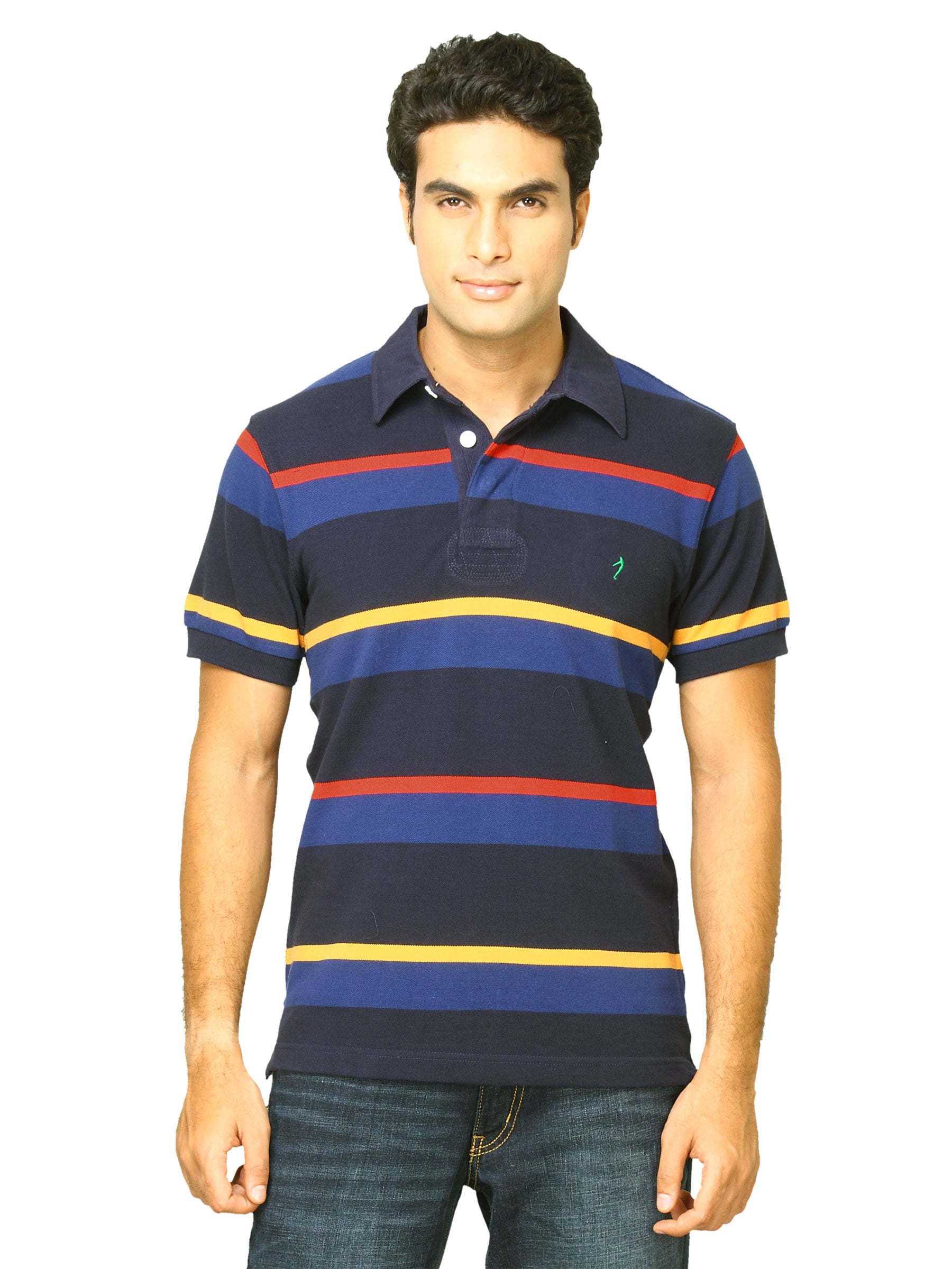 Indian Terrain Men Rico Navy Blue T-shirt