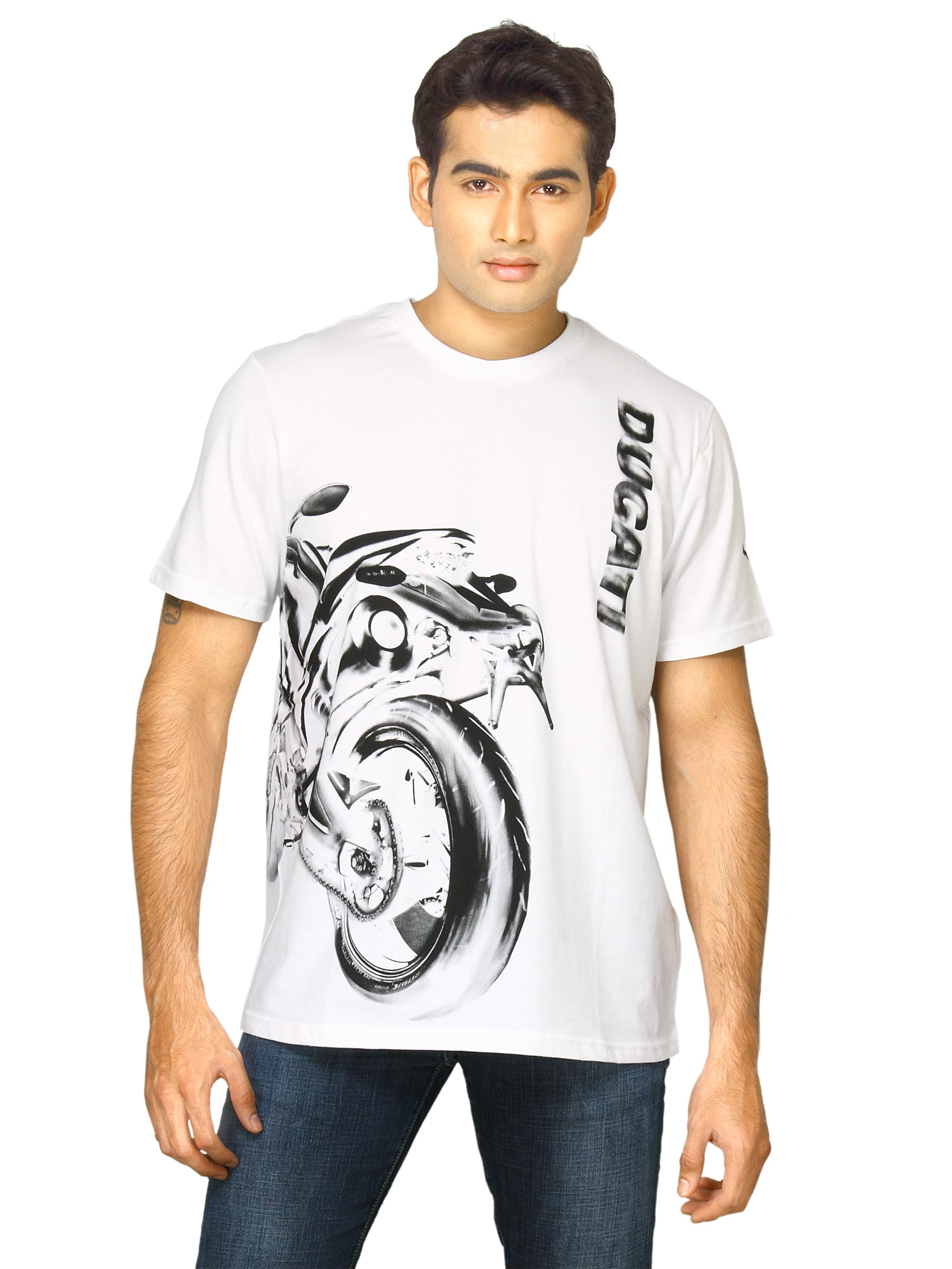 Puma Men Ducati Graphic White Tshirts