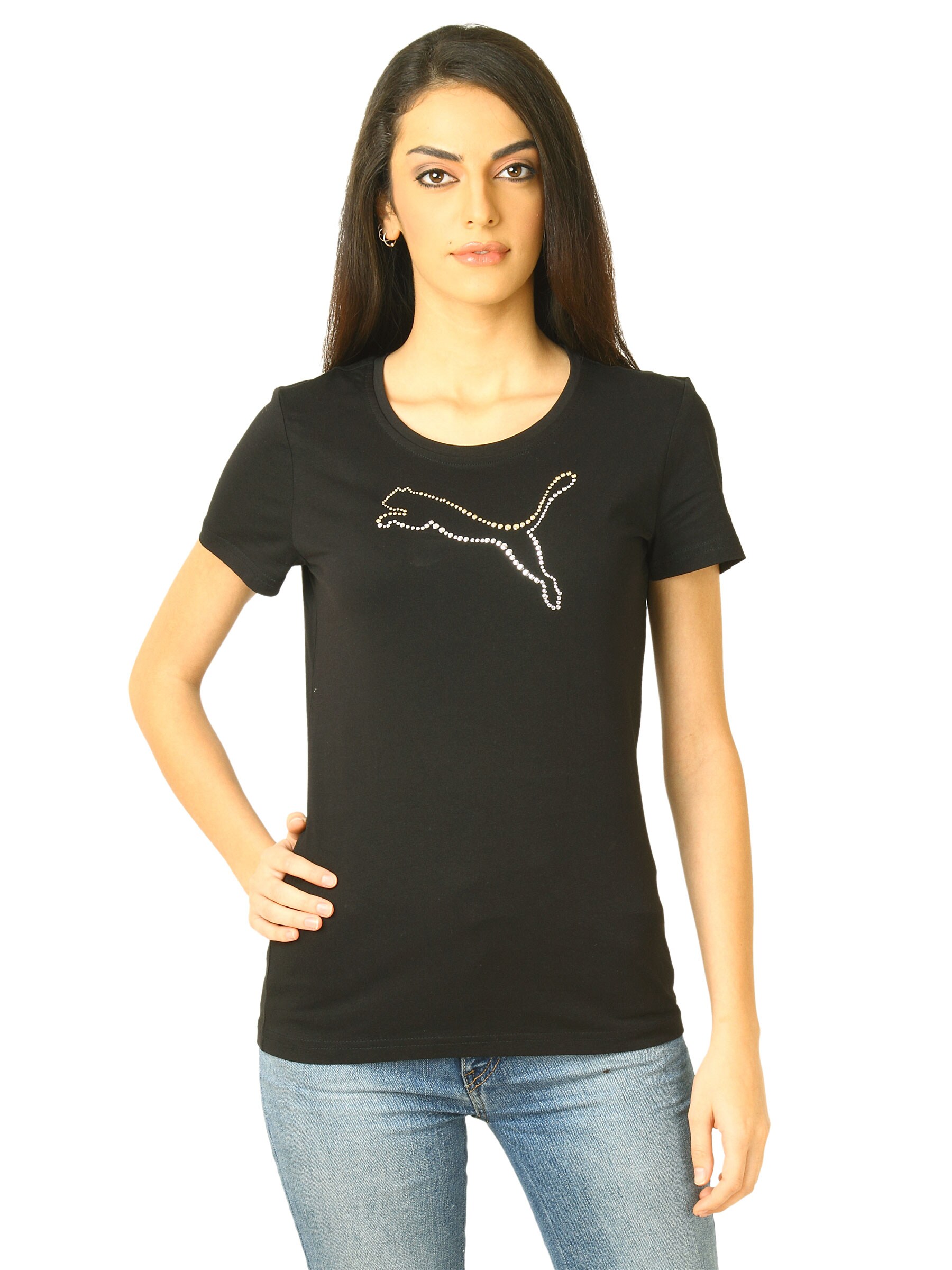 Puma Women blink blink Black Tops