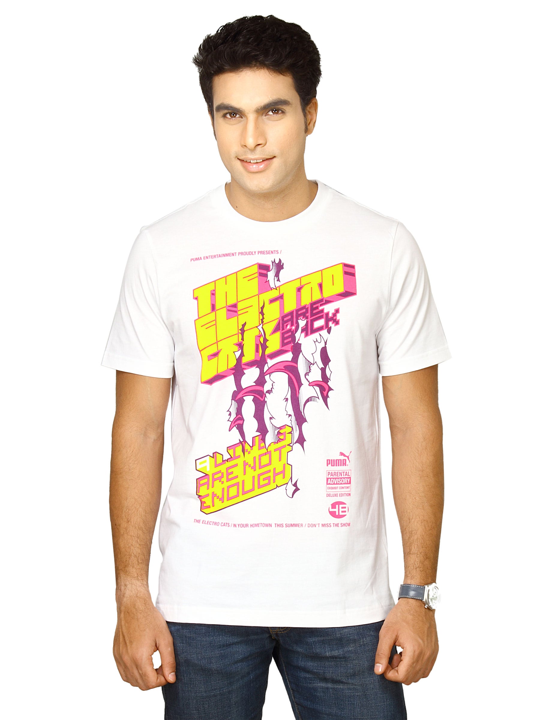 Puma Men Electro Cat White T-shirt