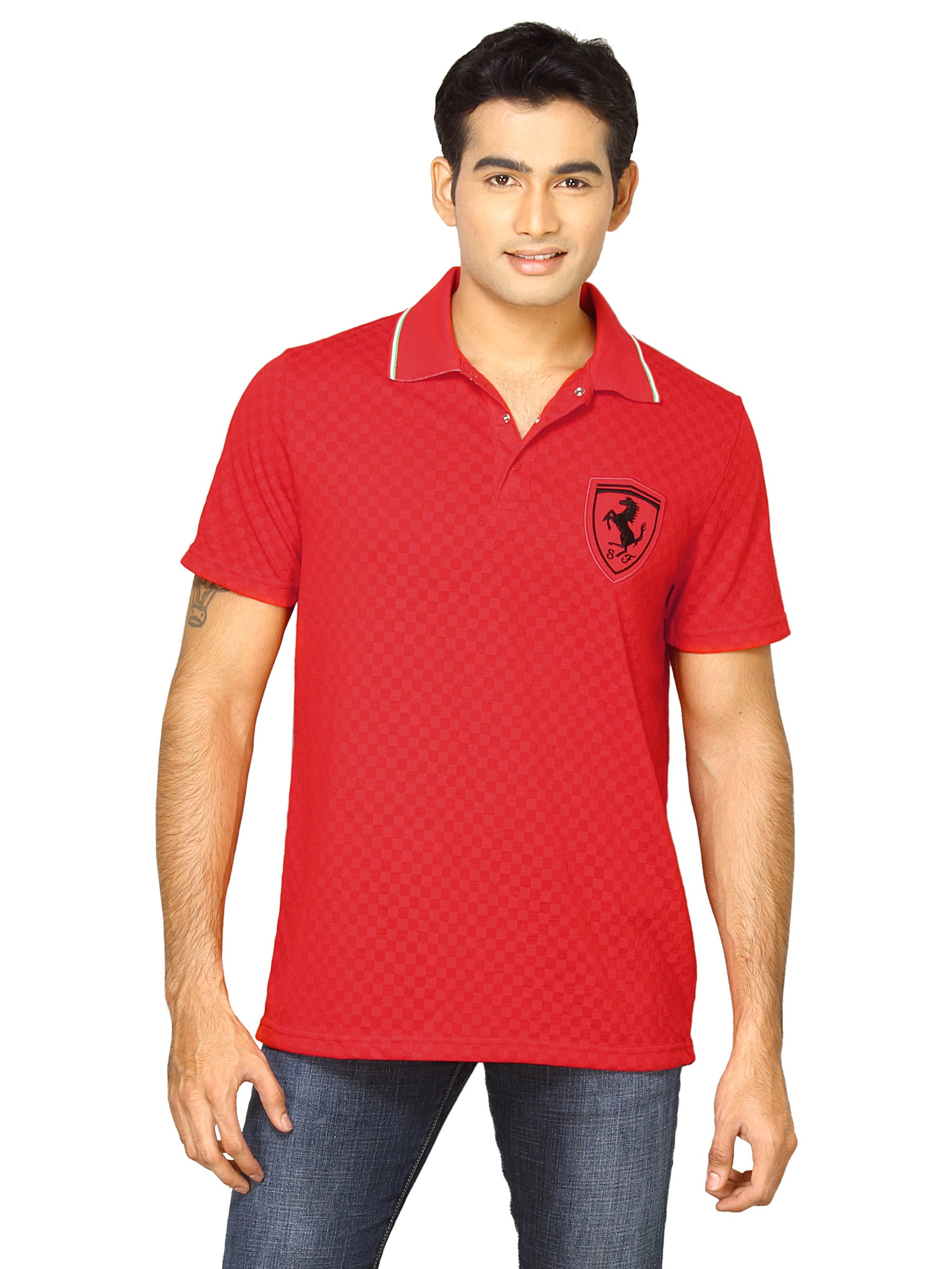 Puma Men Ferrari Red Polo Tshirts