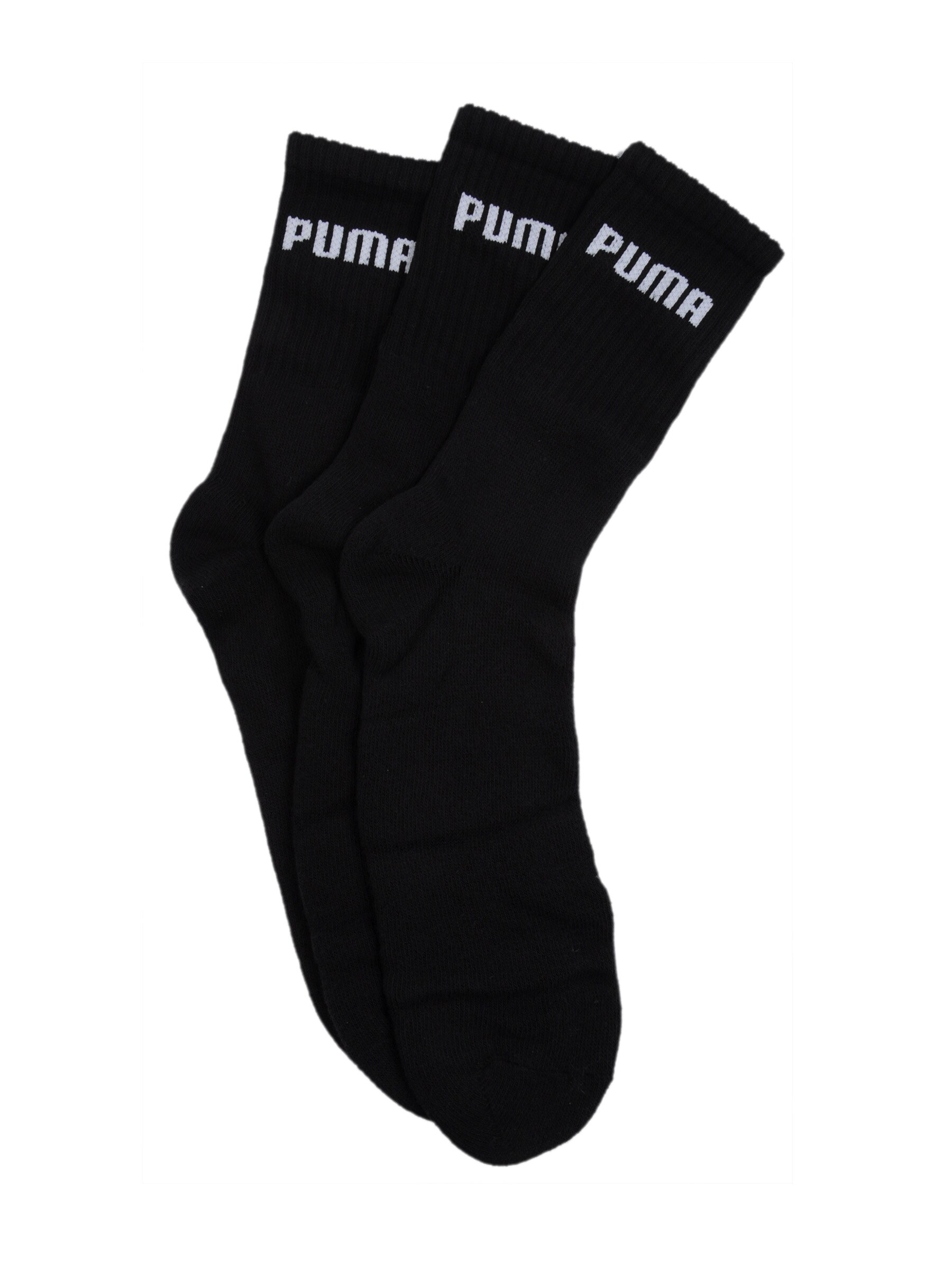Puma Men Sport Pack of 3 Pairs Black Sock