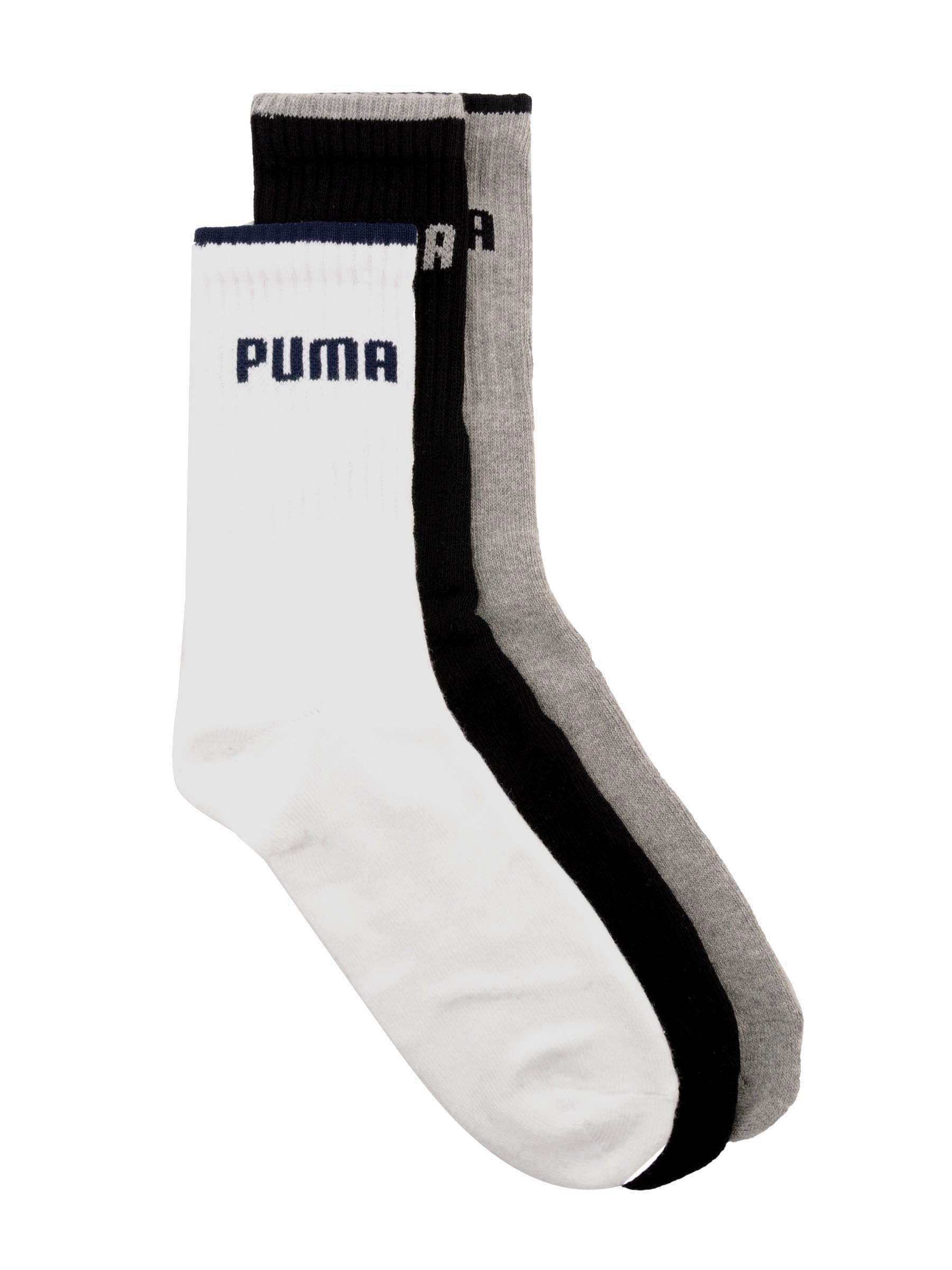 Puma Men Sport Pack of 3 Black Socks
