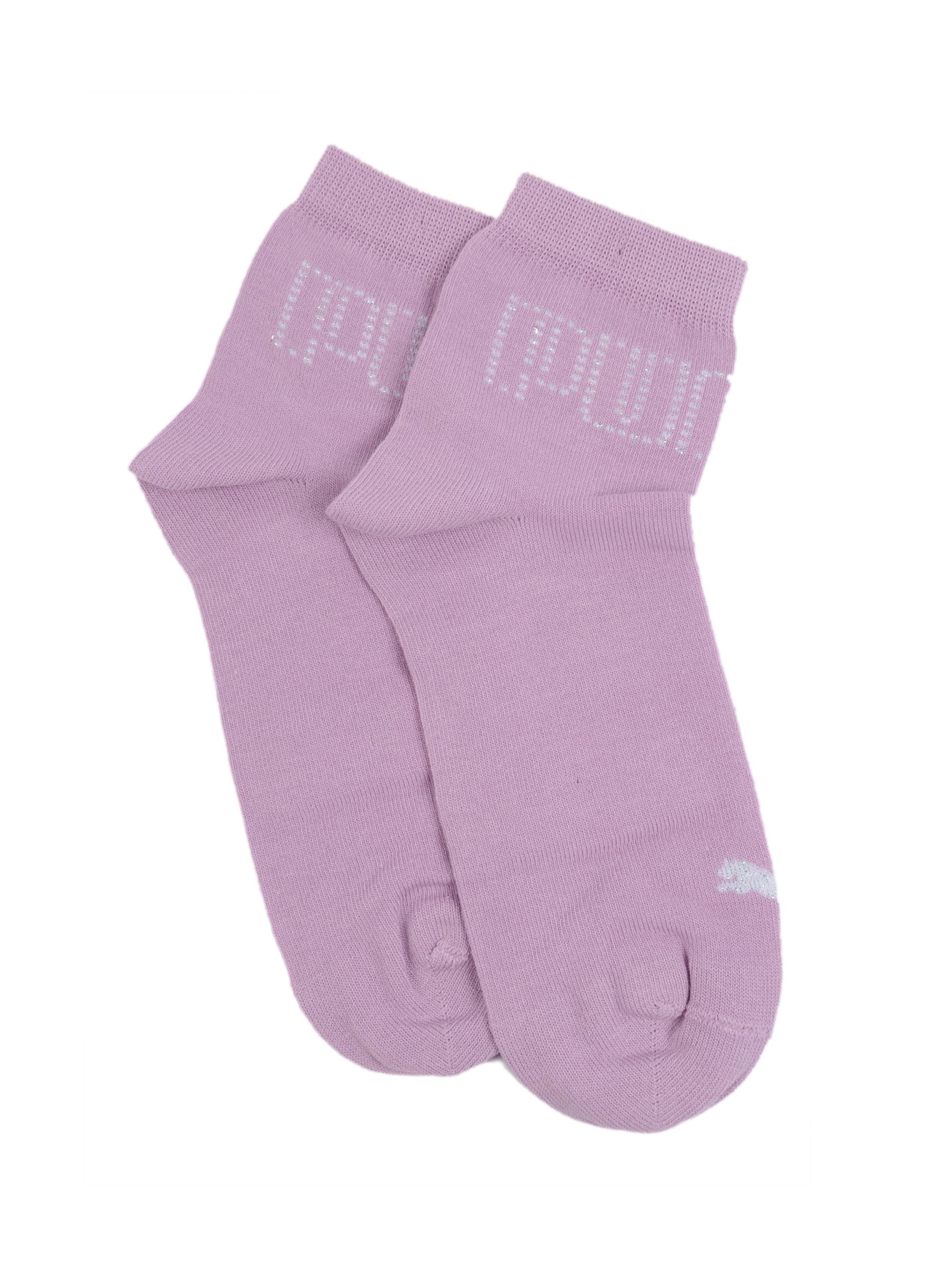 Puma Women Logo Stud Pink Socks