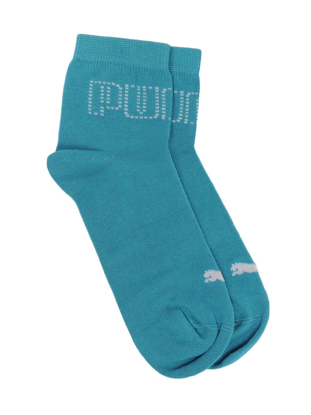 Puma Women Logo Stud Blue Socks