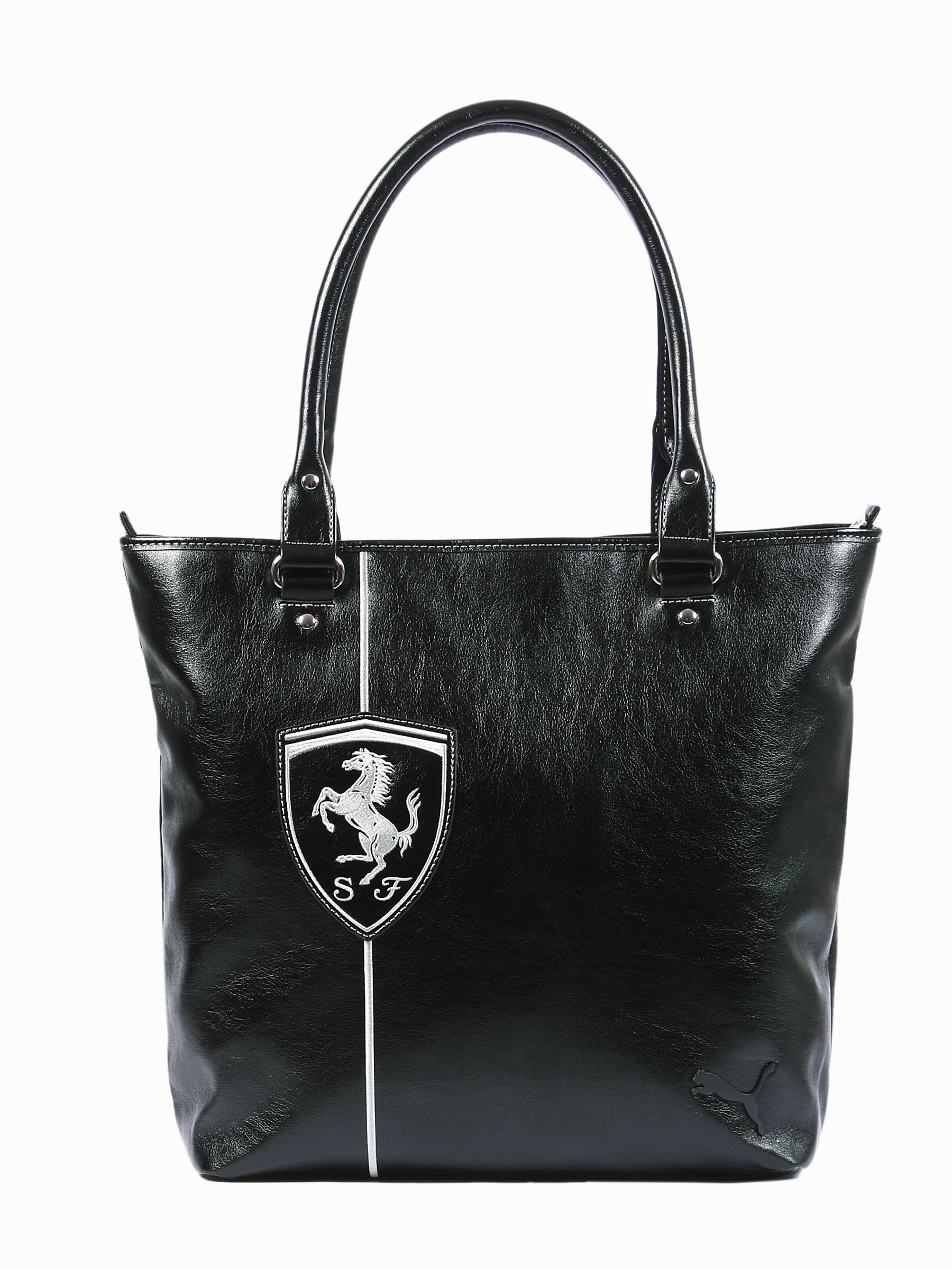 Puma Women Ferrari LS Shopper Black Handbags