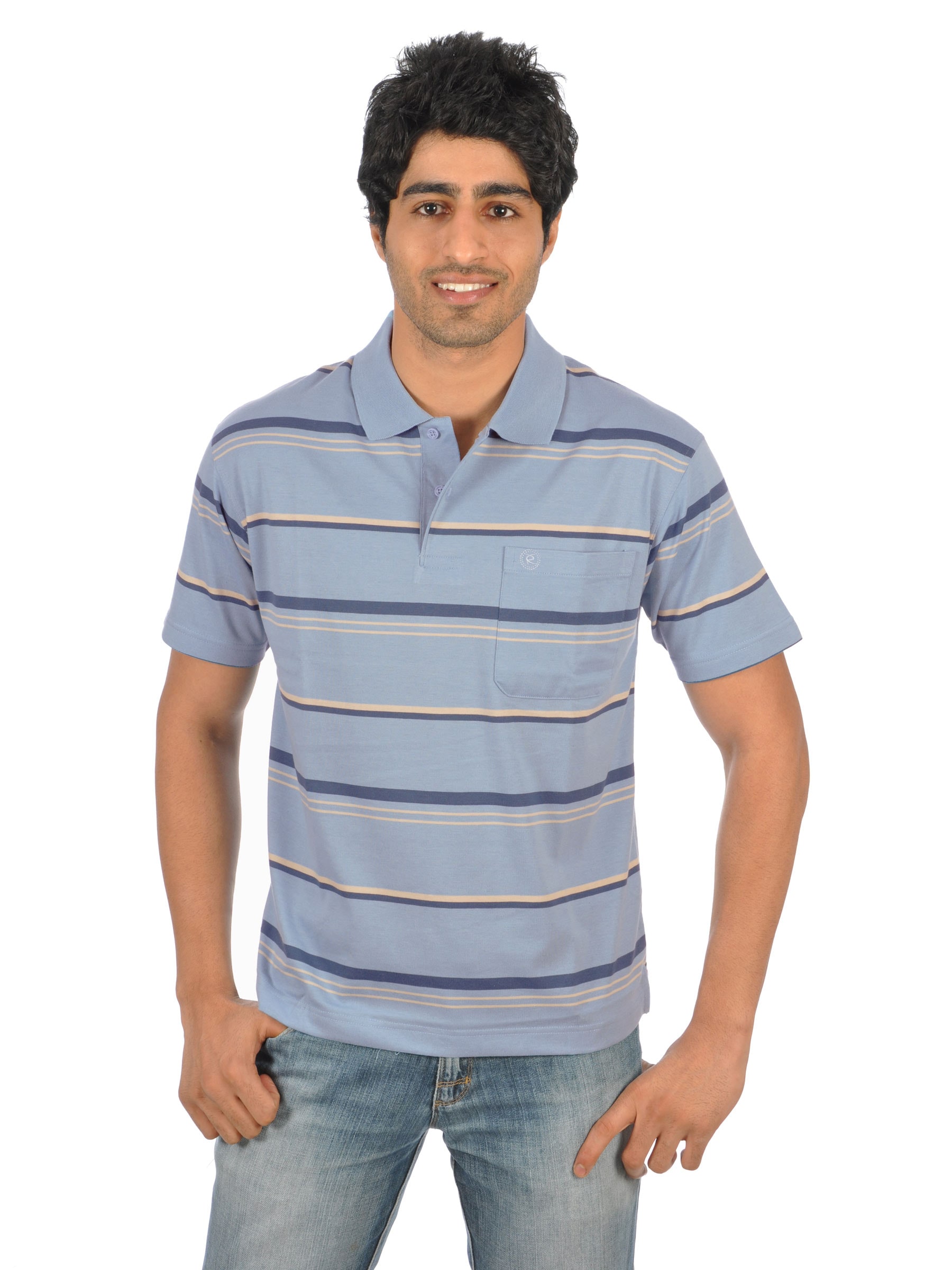 Classic Polo Men Ikon Blue Polo Tshirts