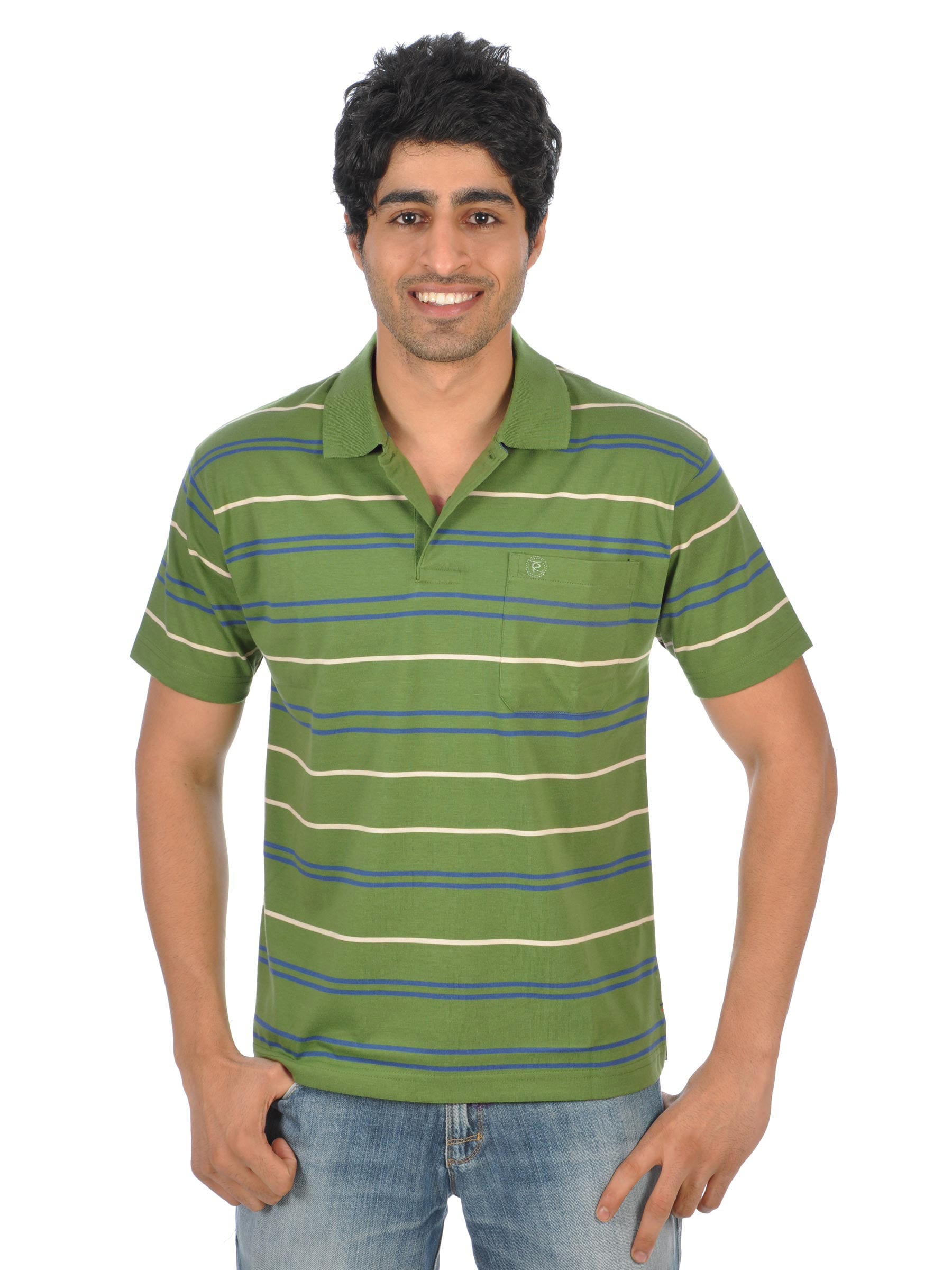 Classic Polo Men Ikon Green Polo Tshirts