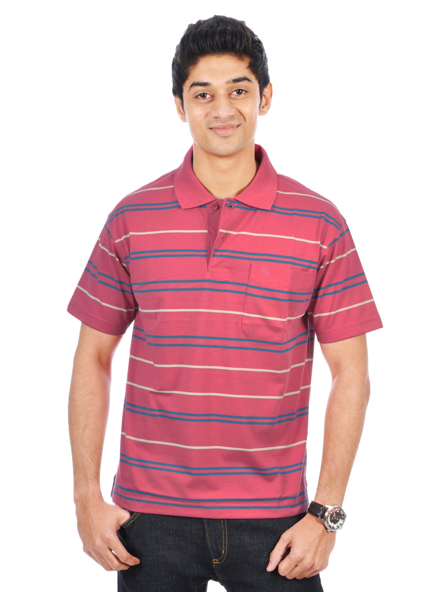 Classic Polo Men Ikon Red Polo Tshirts