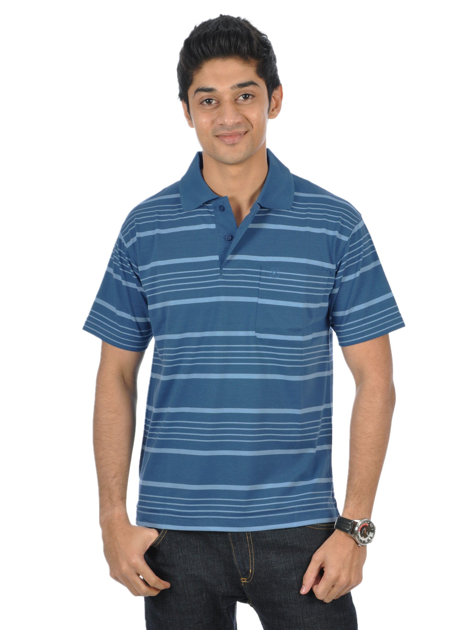 Classic Polo Men Ikon Blue Polo Tshirts