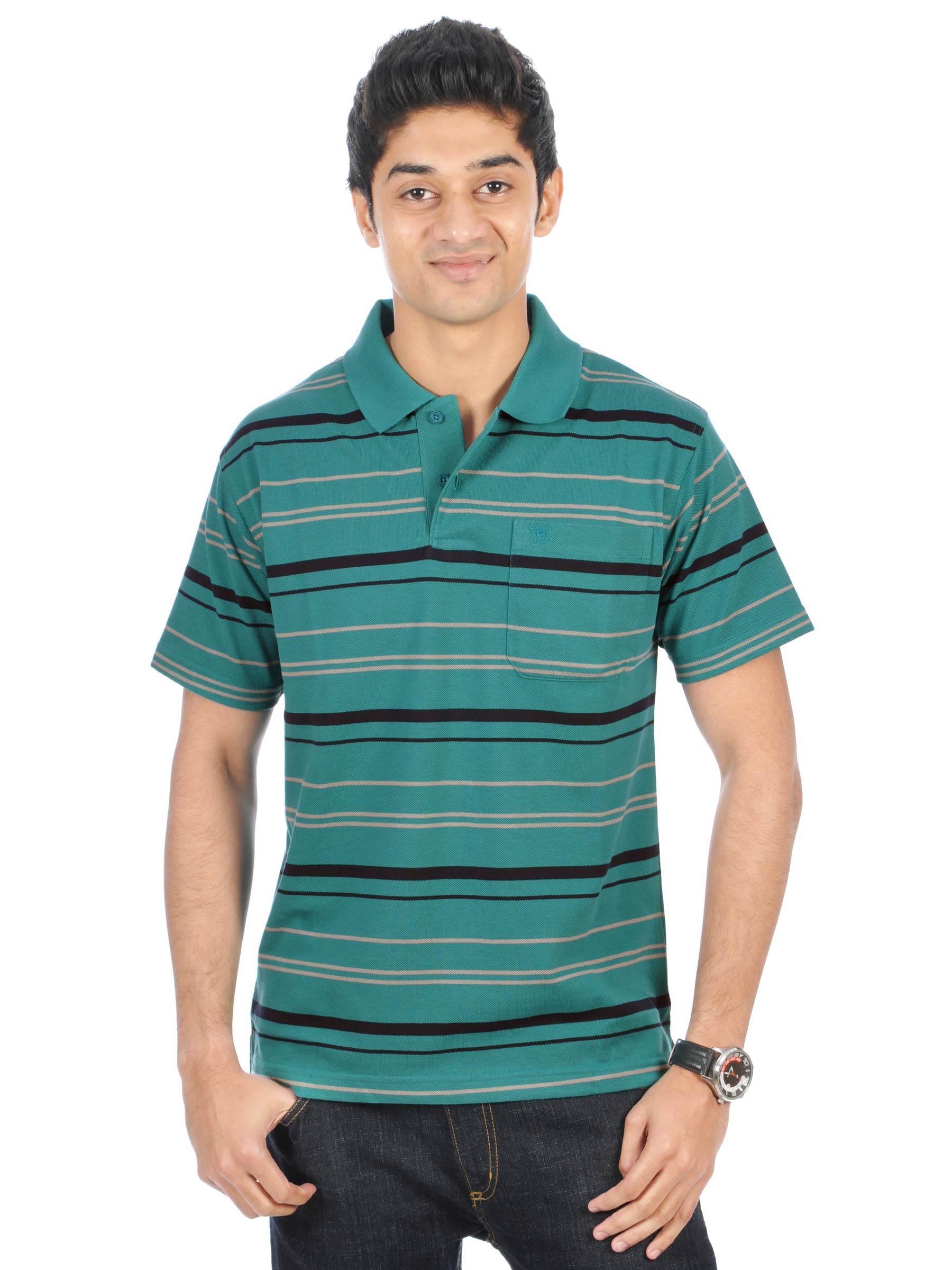 Classic Polo Men Green Polo Tshirts