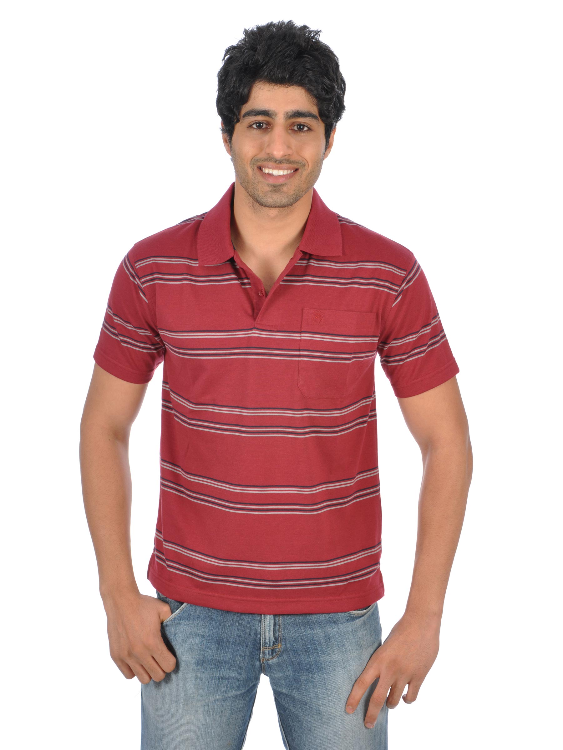 Classic Polo Men Ikon Maroon Polo Tshirts