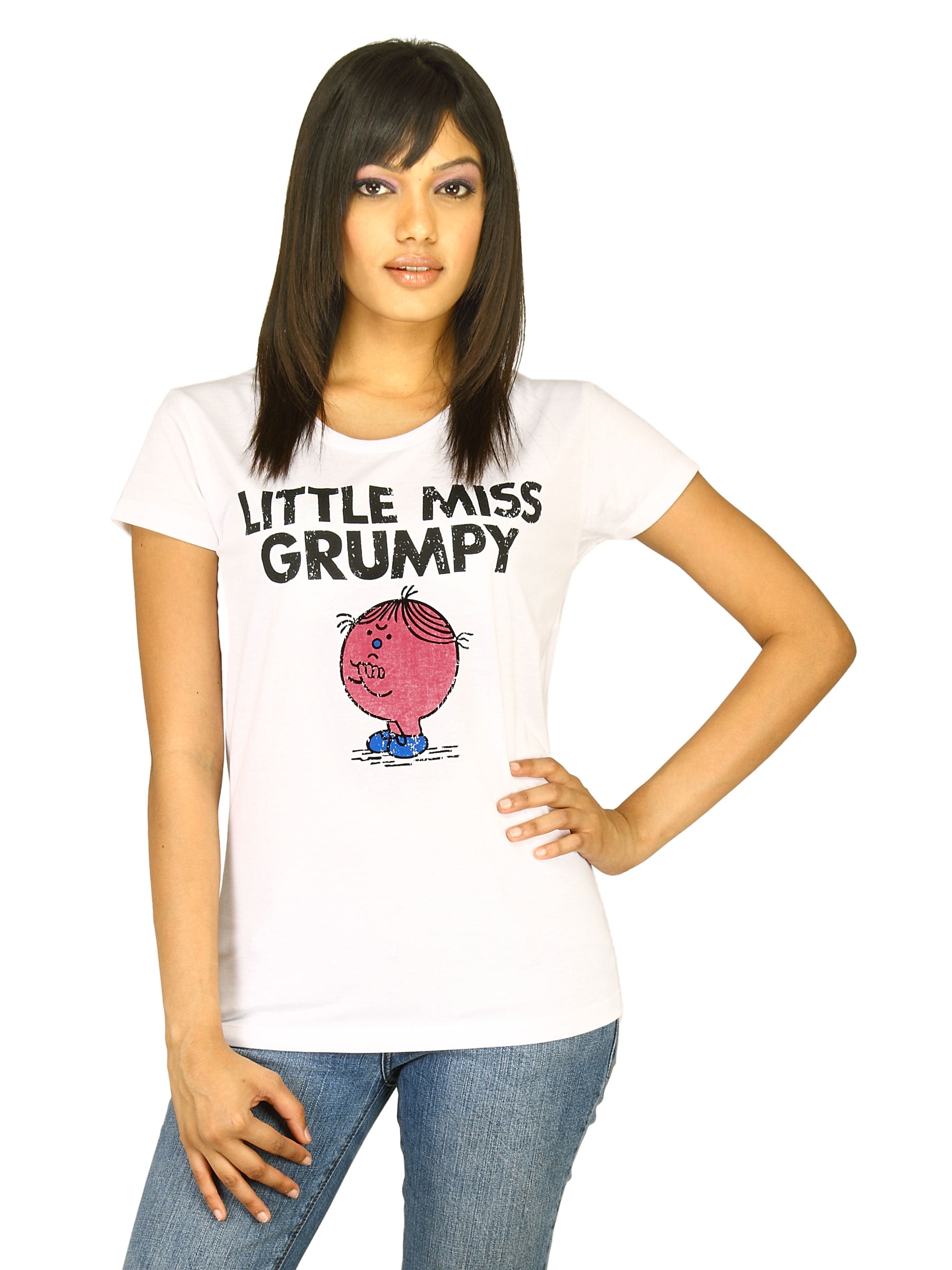 Little Miss Women Printed White T-shirt