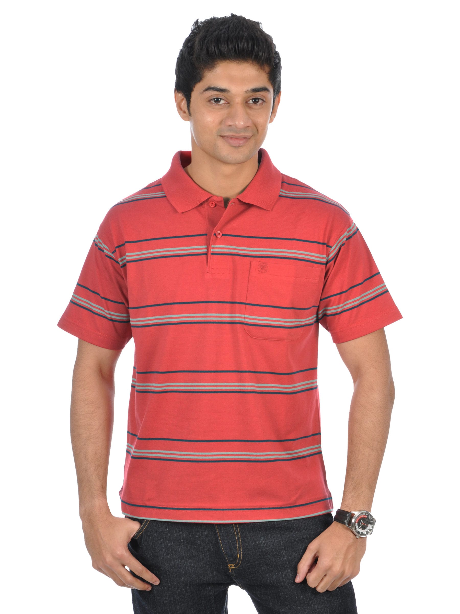 Classic Polo Men Ikon Red Polo Tshirts