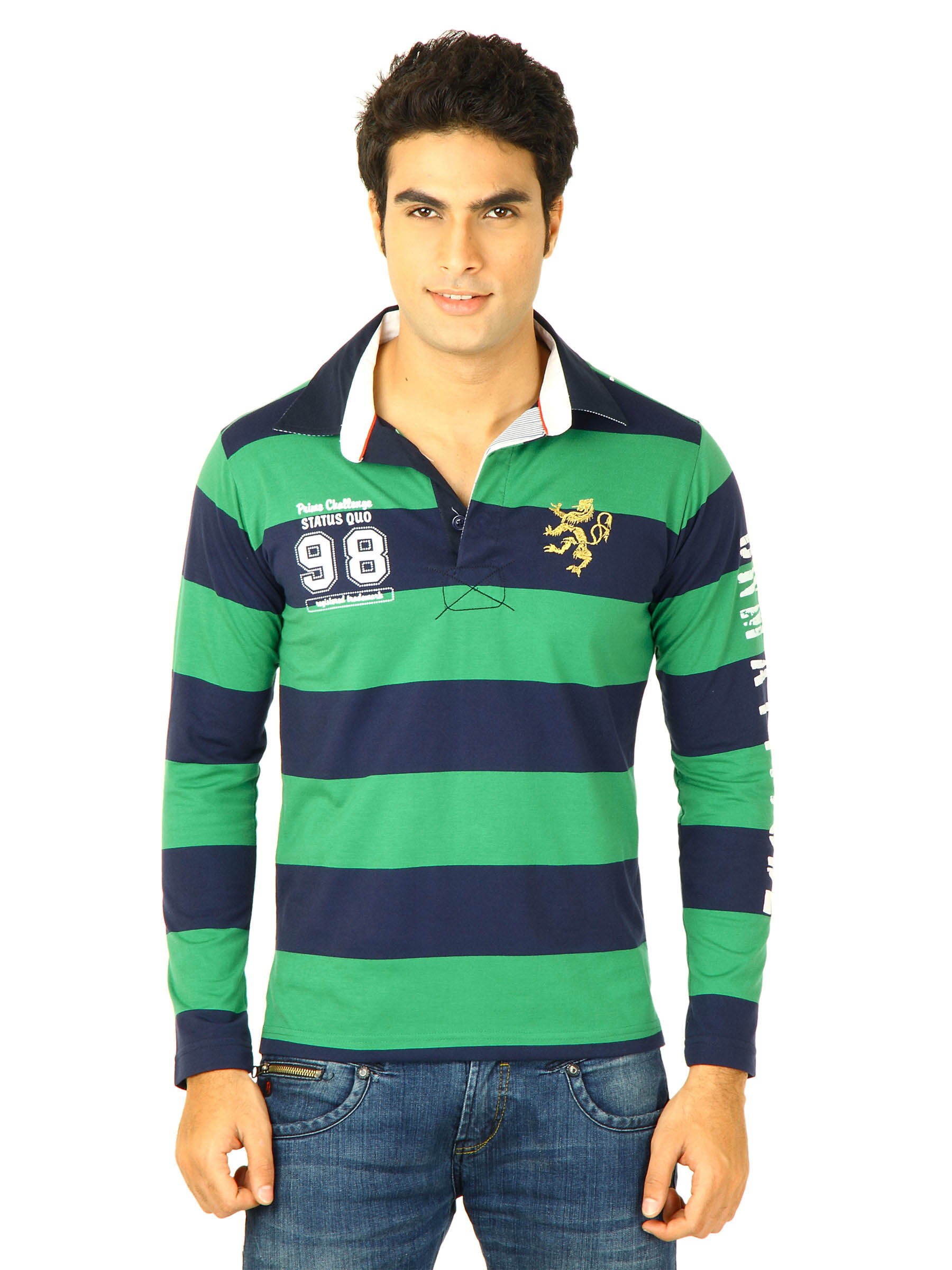 Status Quo Men Green Polo Tshirts