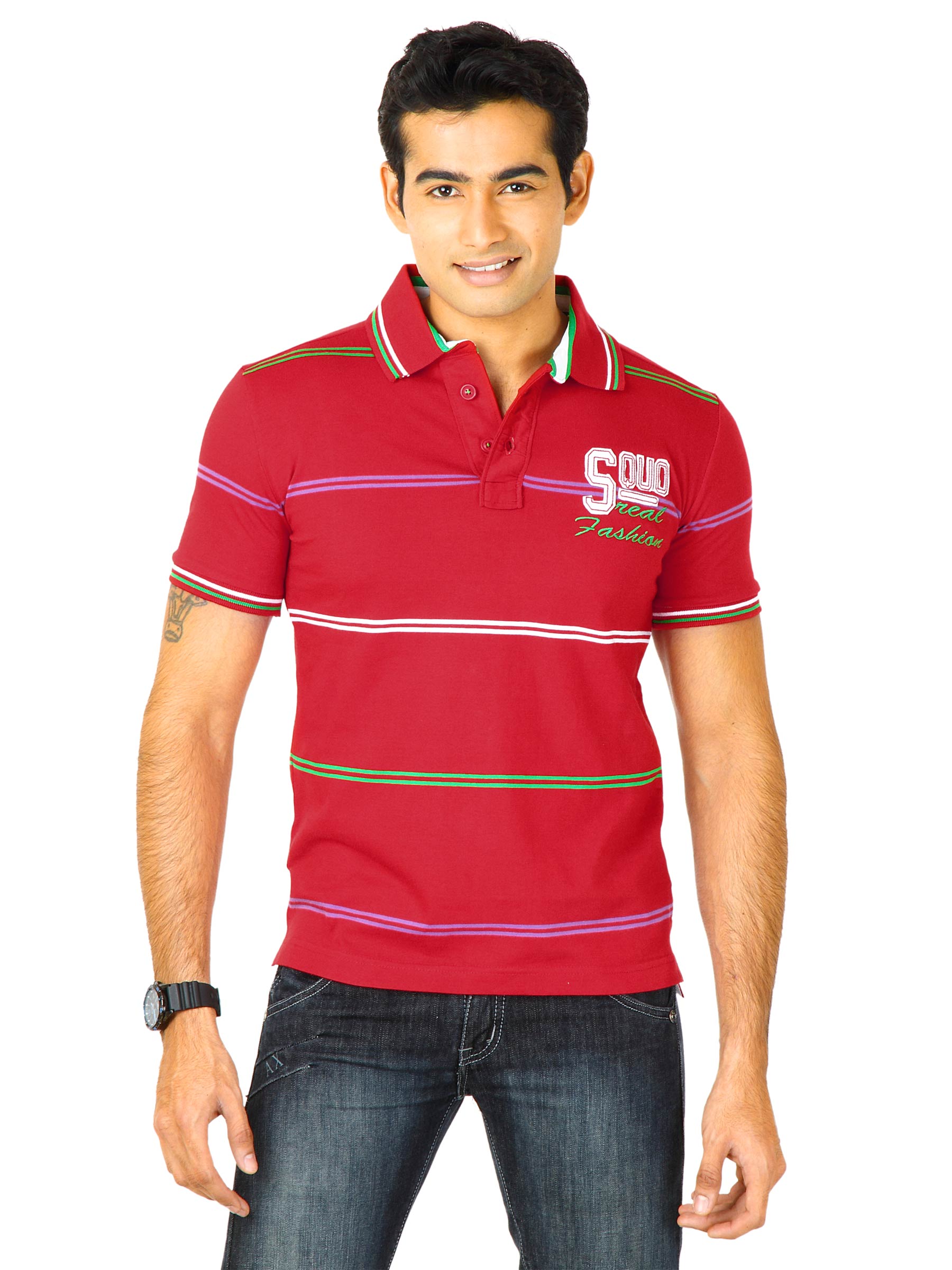 Status Quo Men Red Polo Tshirts