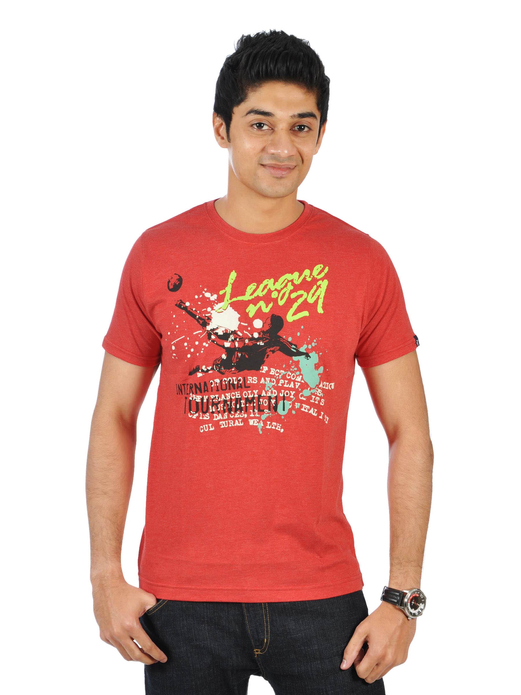 Probase Men League Red Tshirts