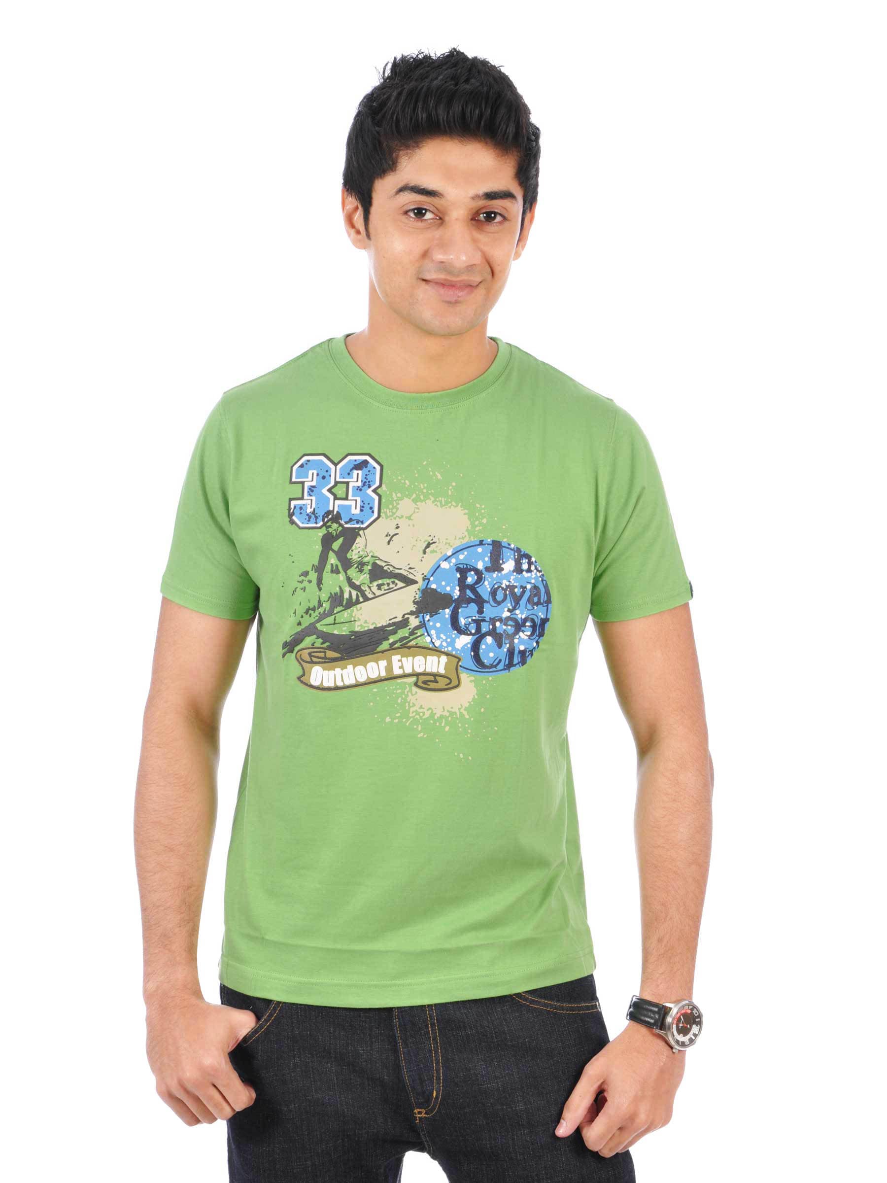 Probase Men Outdoor Event Green Tshirts