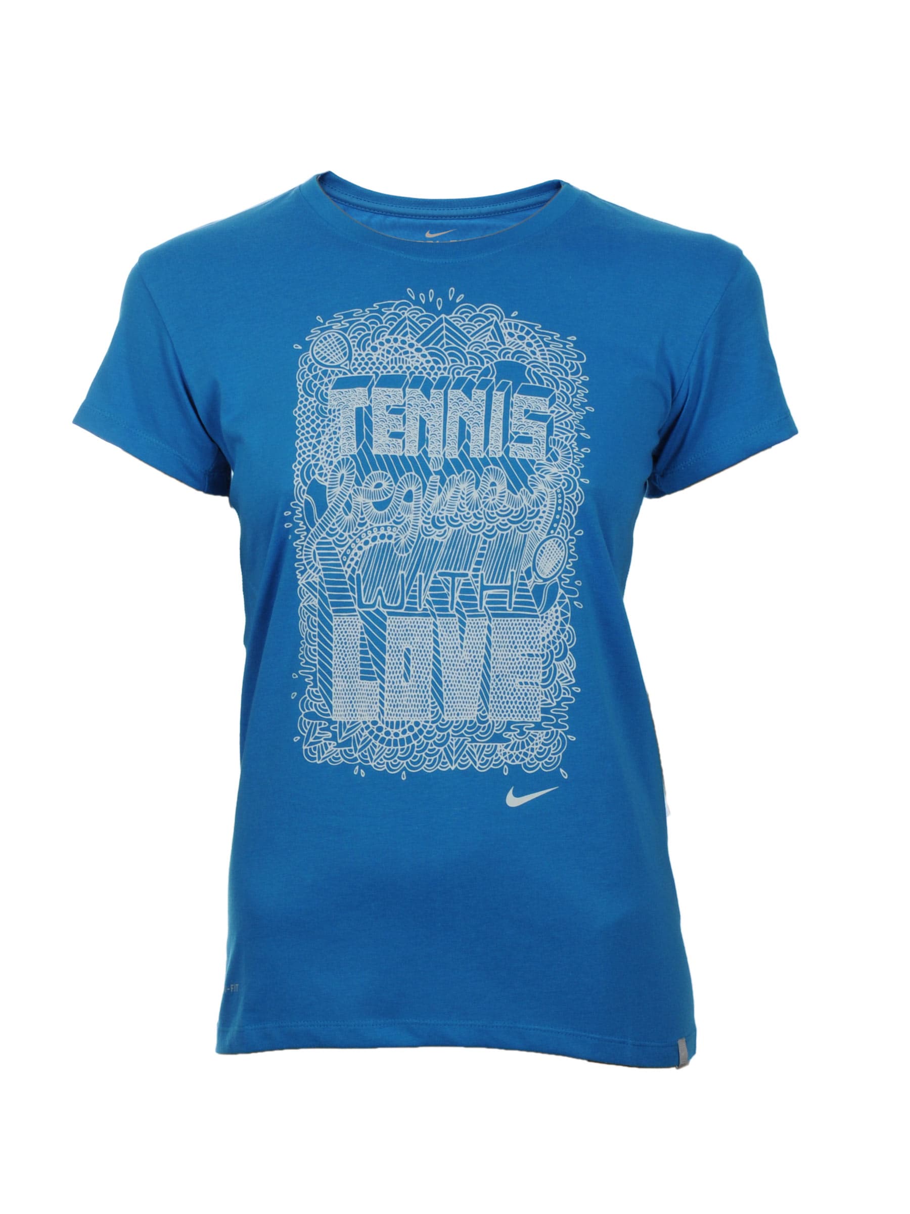 Nike Women As Statement Blue T-Shirts