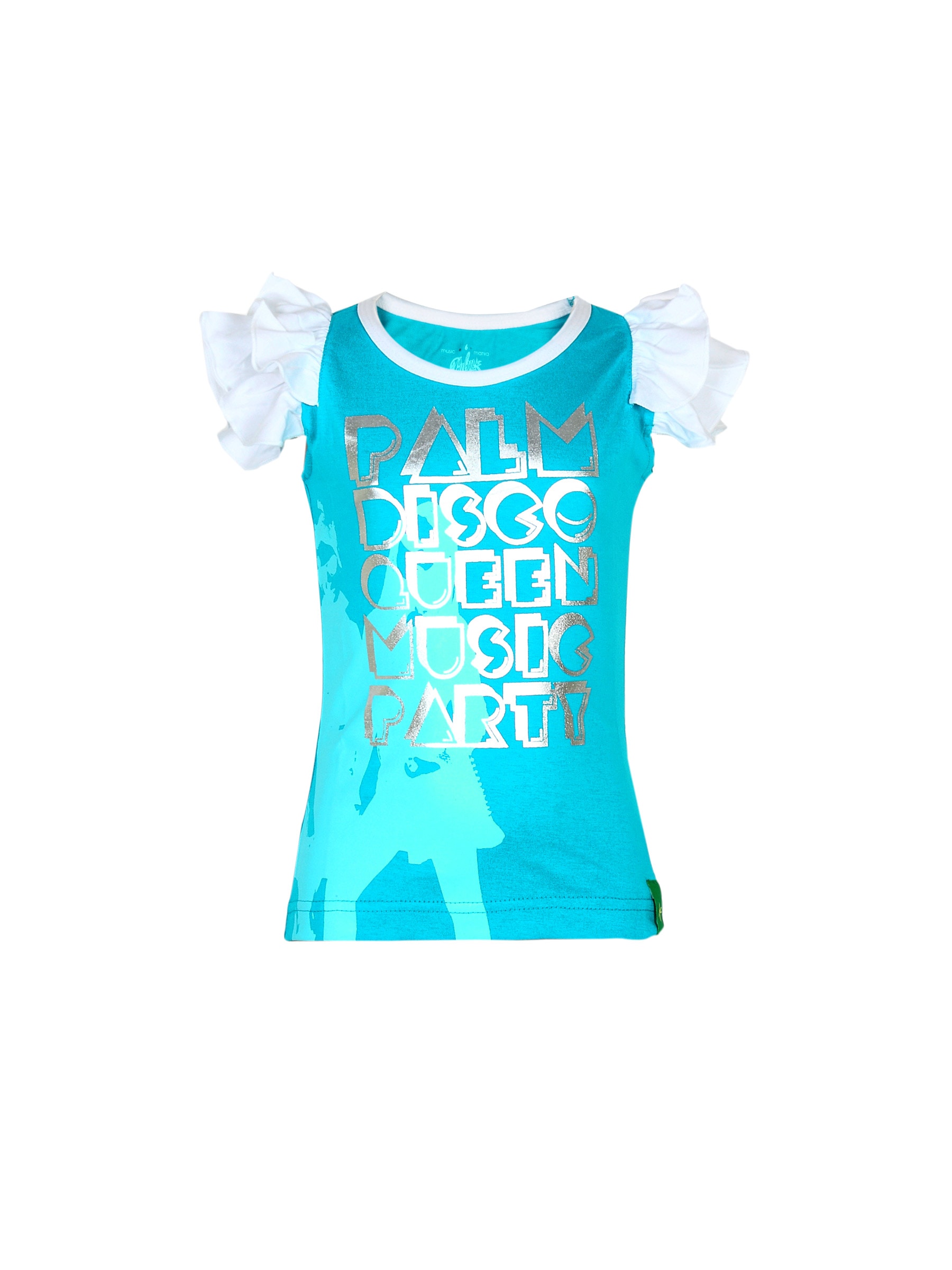 Palm Tree Kids Girl Mm Merlin Top Blue Tops