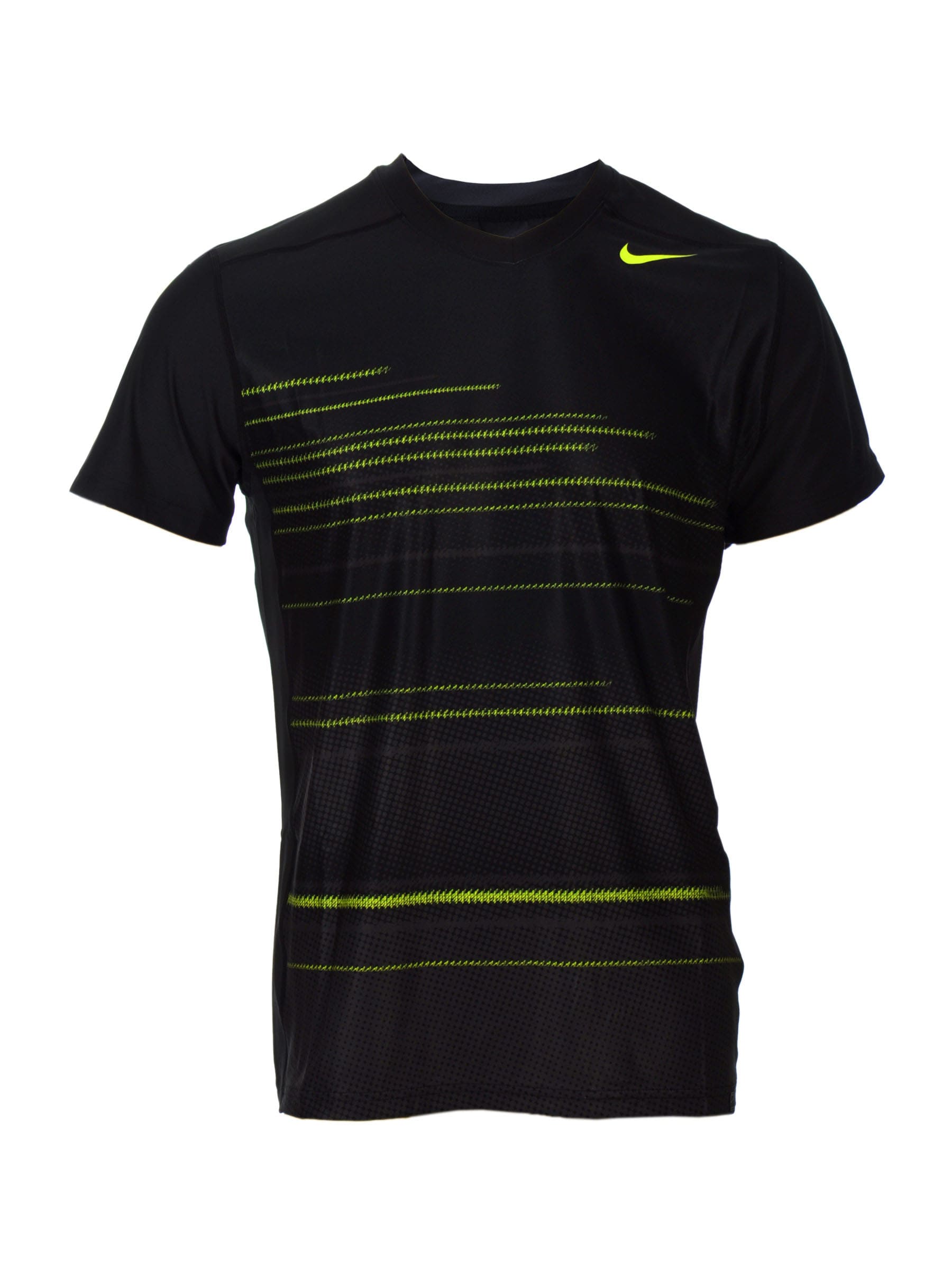 Nike Men As Showdown F Black T-Shirts