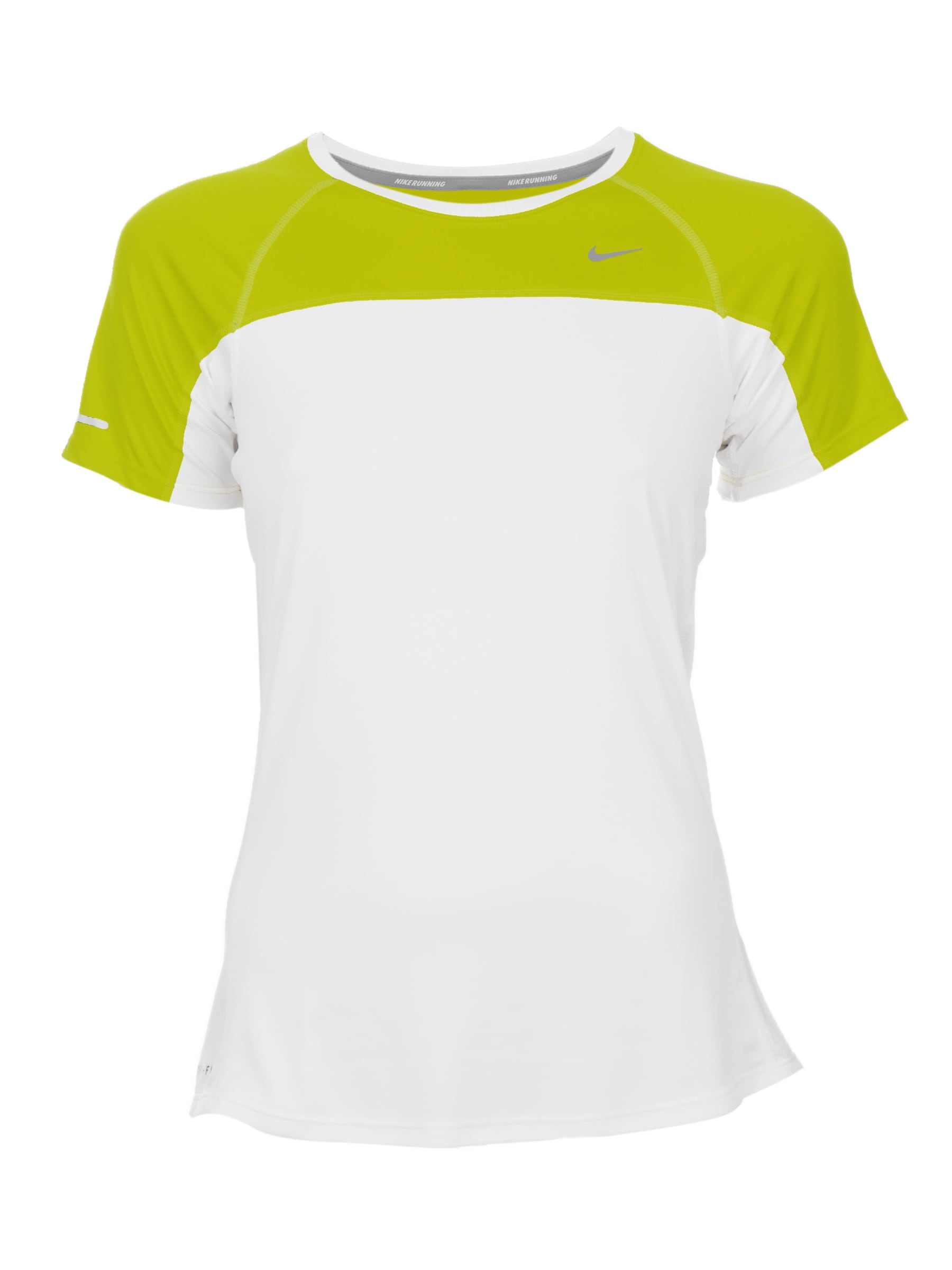 Nike Women As Miler Ss White T-Shirts