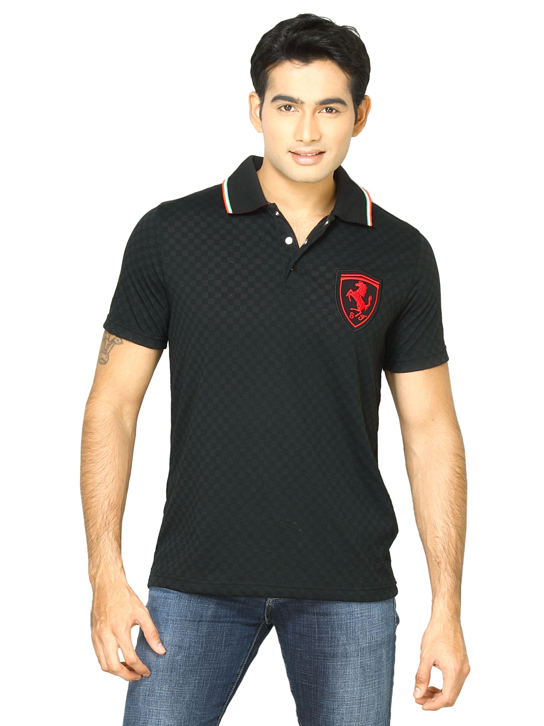 Puma Men ferrari Black Polo Tshirts