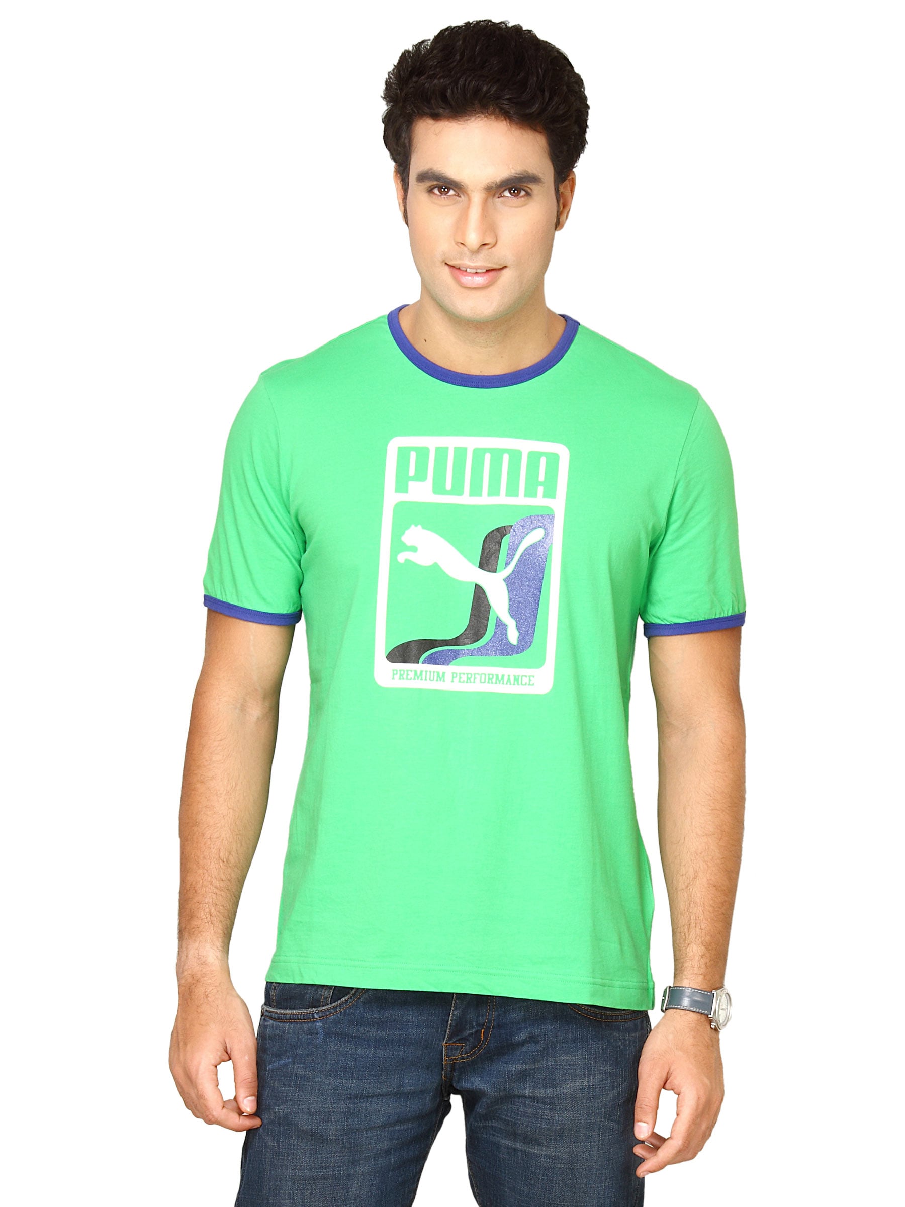 Puma Men Heroes Graphic Green Tshirts