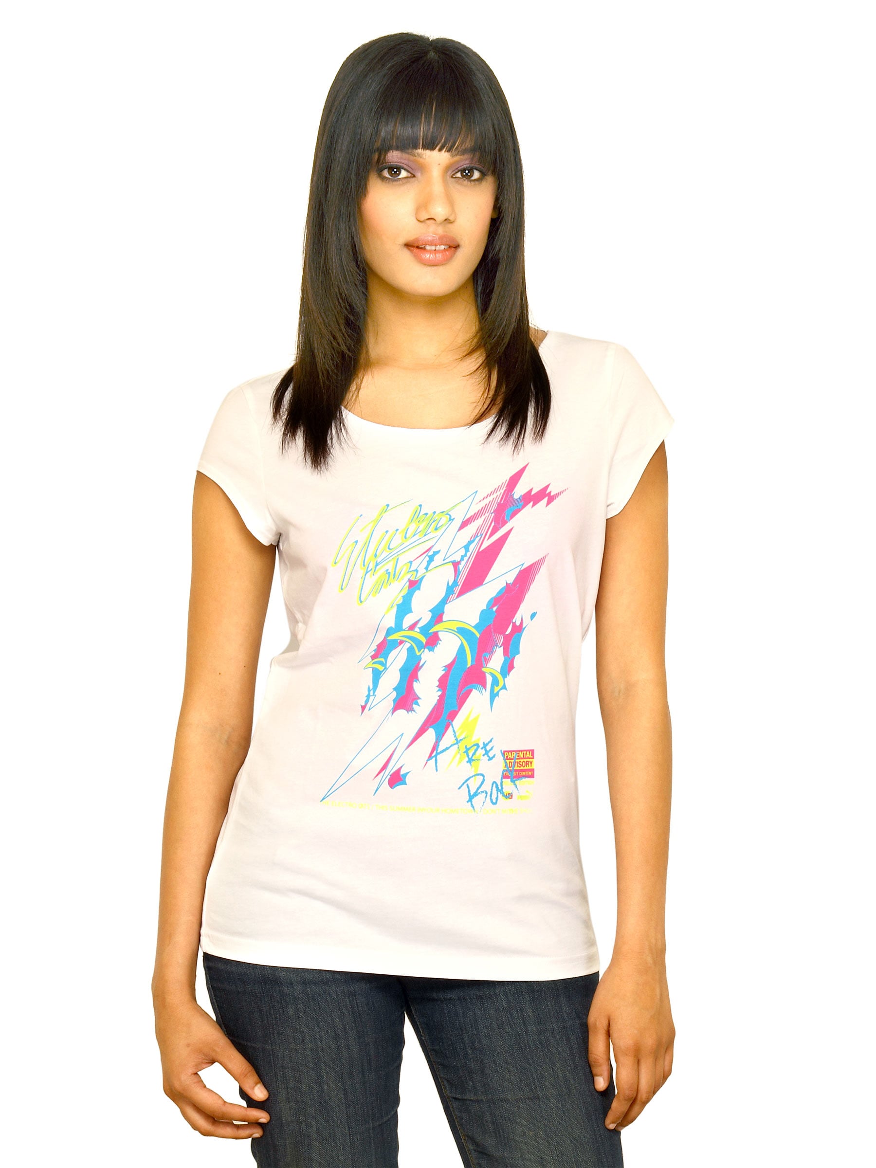 Puma Women poster tee White Tshirts