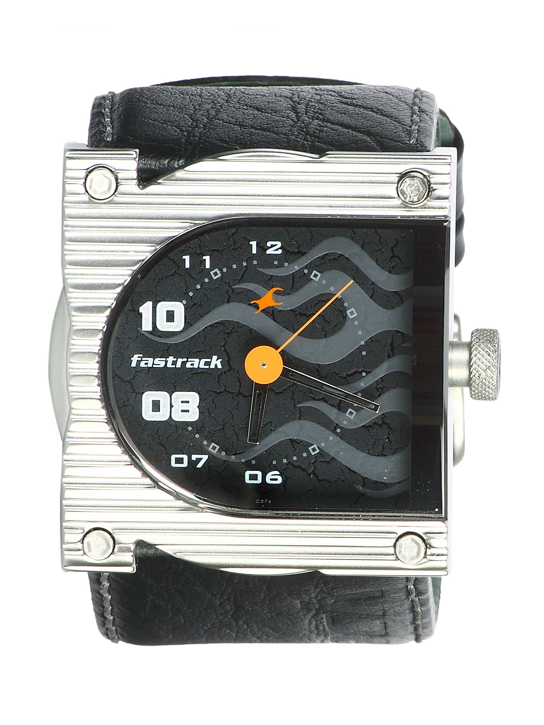Fastrack Men Analogue Leather Steel Watches