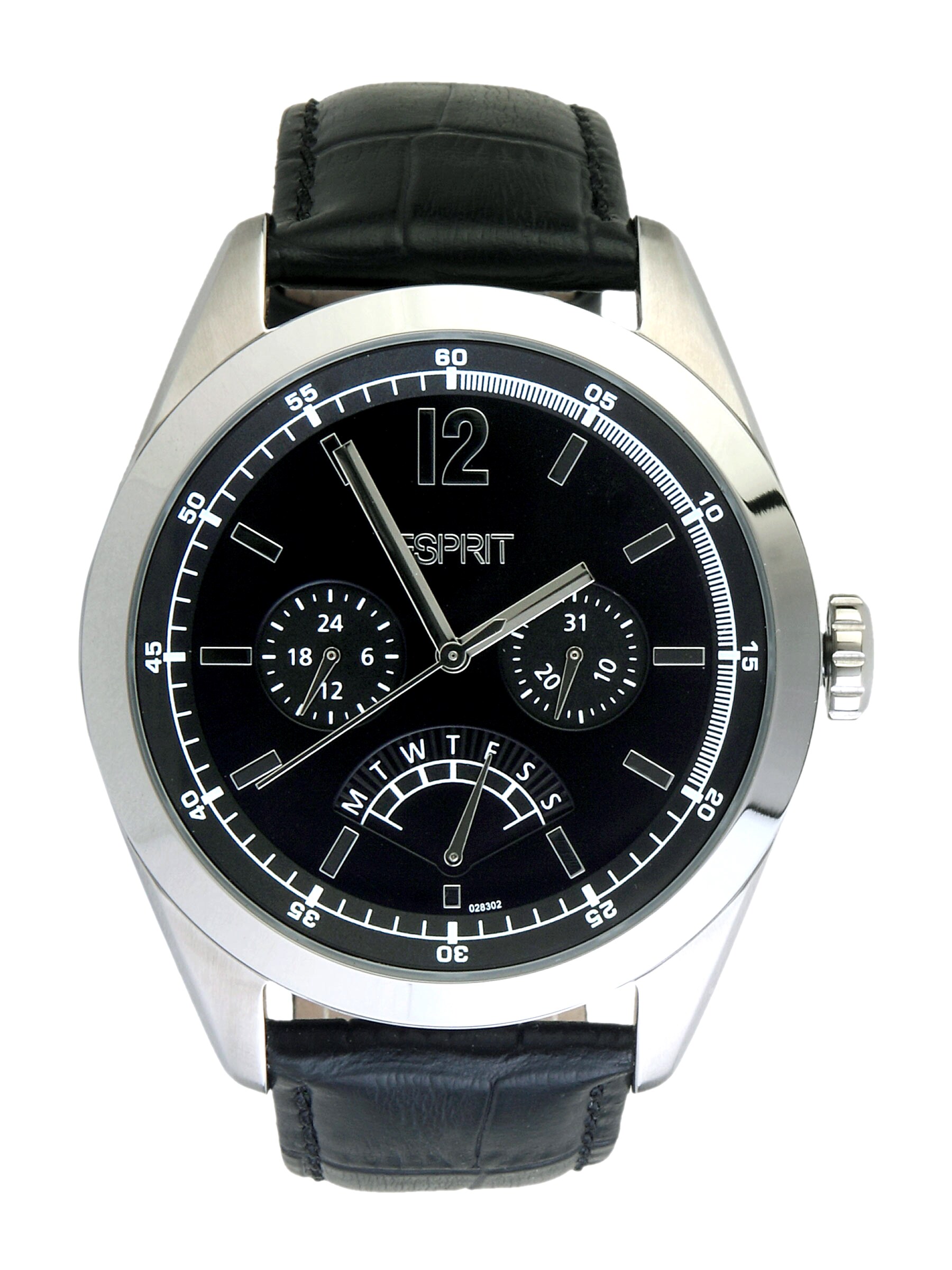 Esprit Men Avalance Black Steel Watches