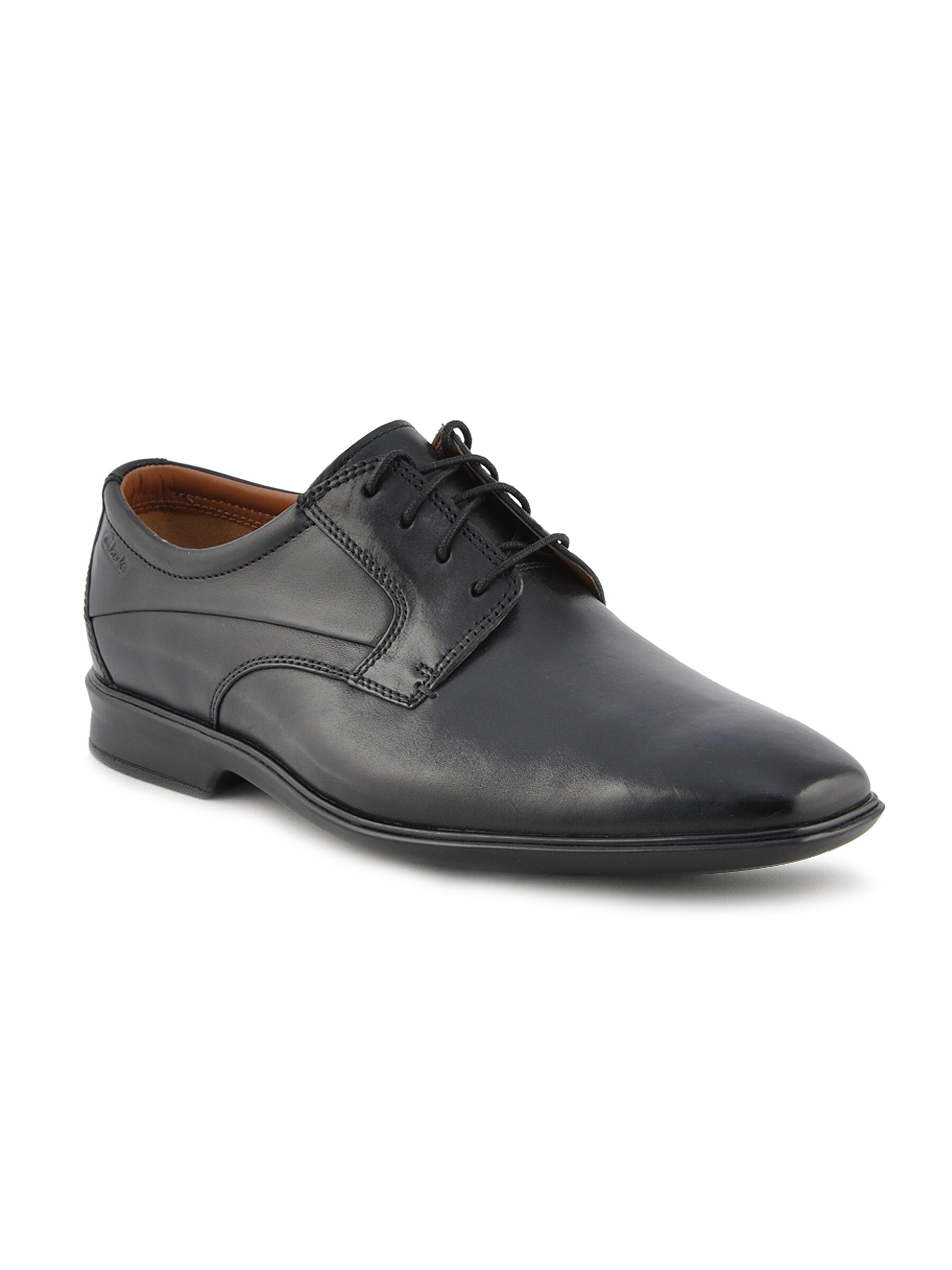 Clarks Men Goya Rates Leather Black Formal Shoes