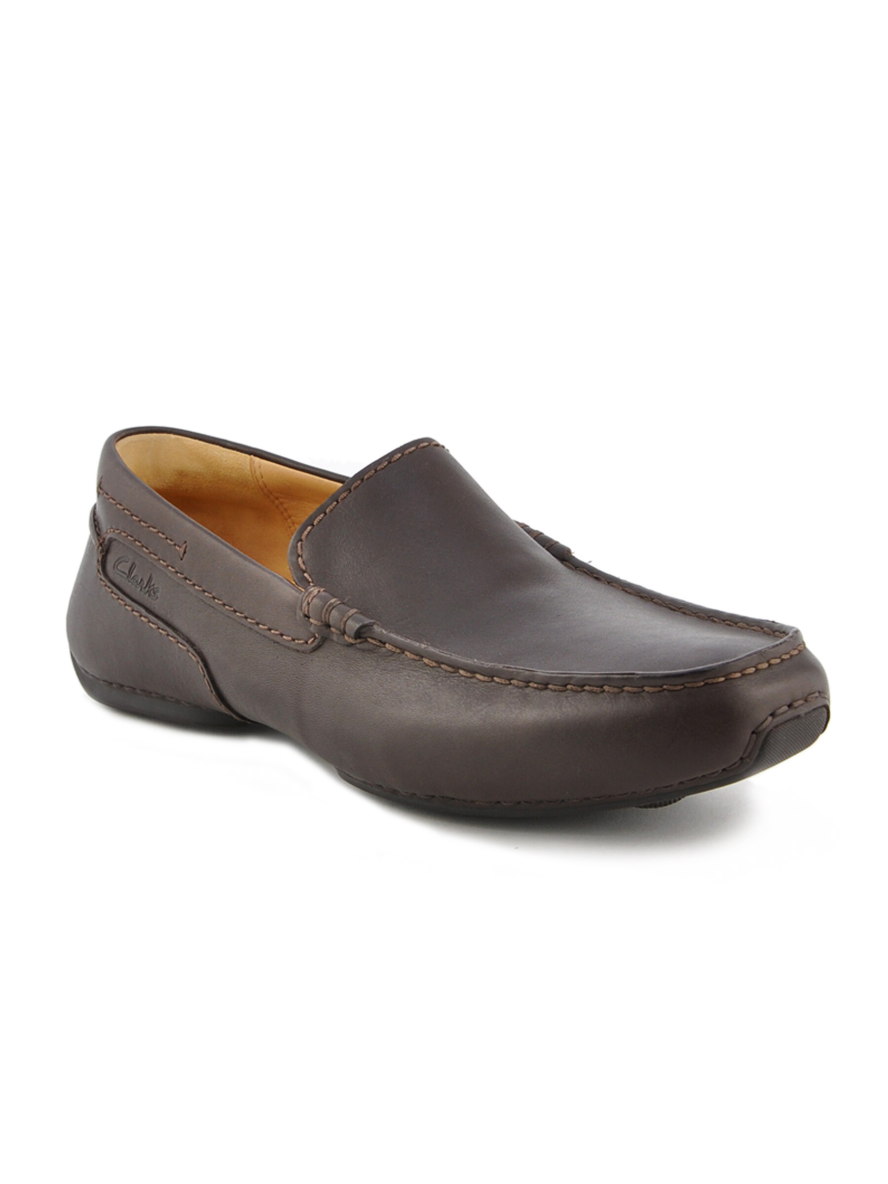 Clarks Men Leather Brown Formal Shoes