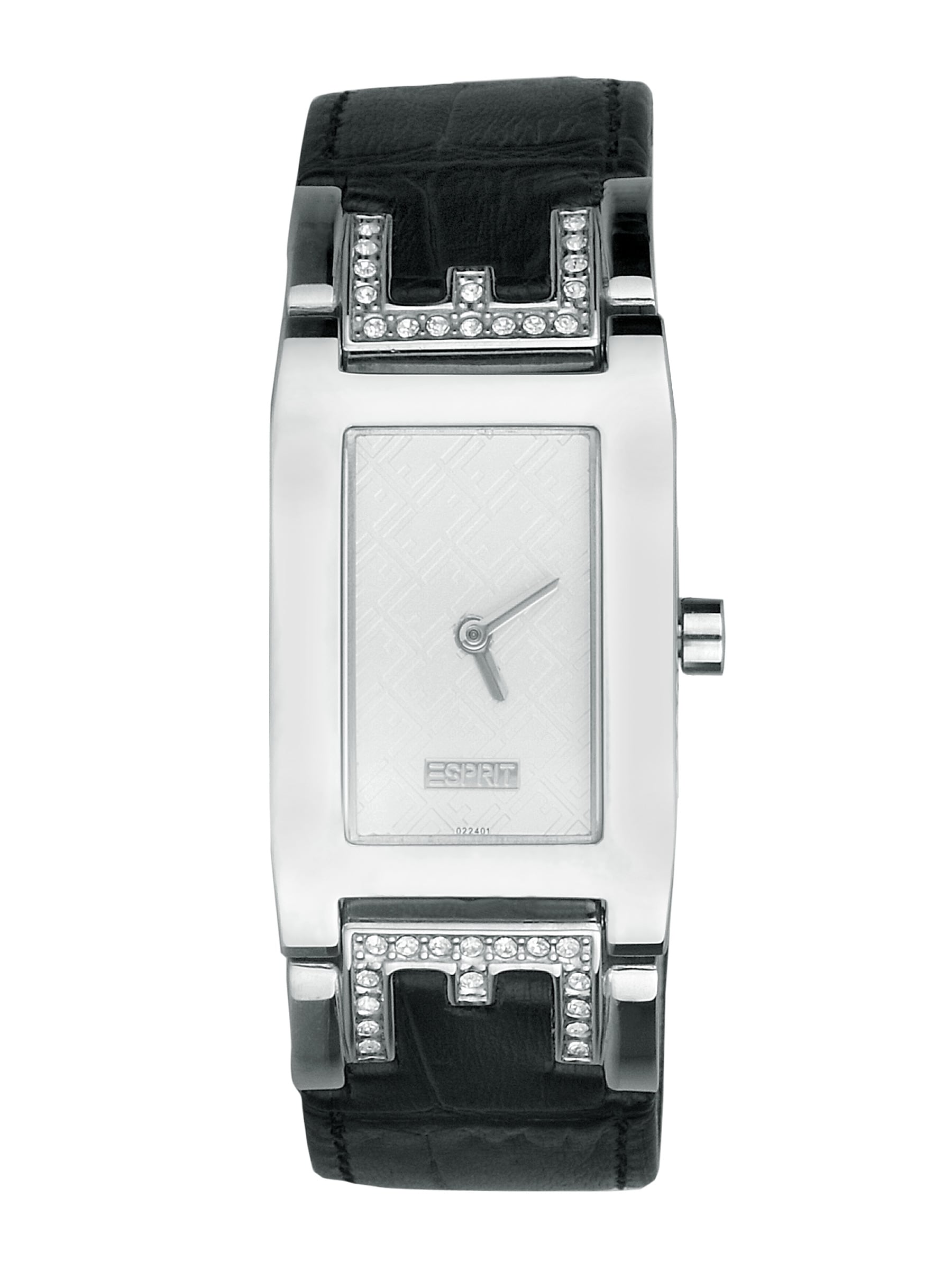 Esprit Women E-Ffect Black With White Dial Steel Watch