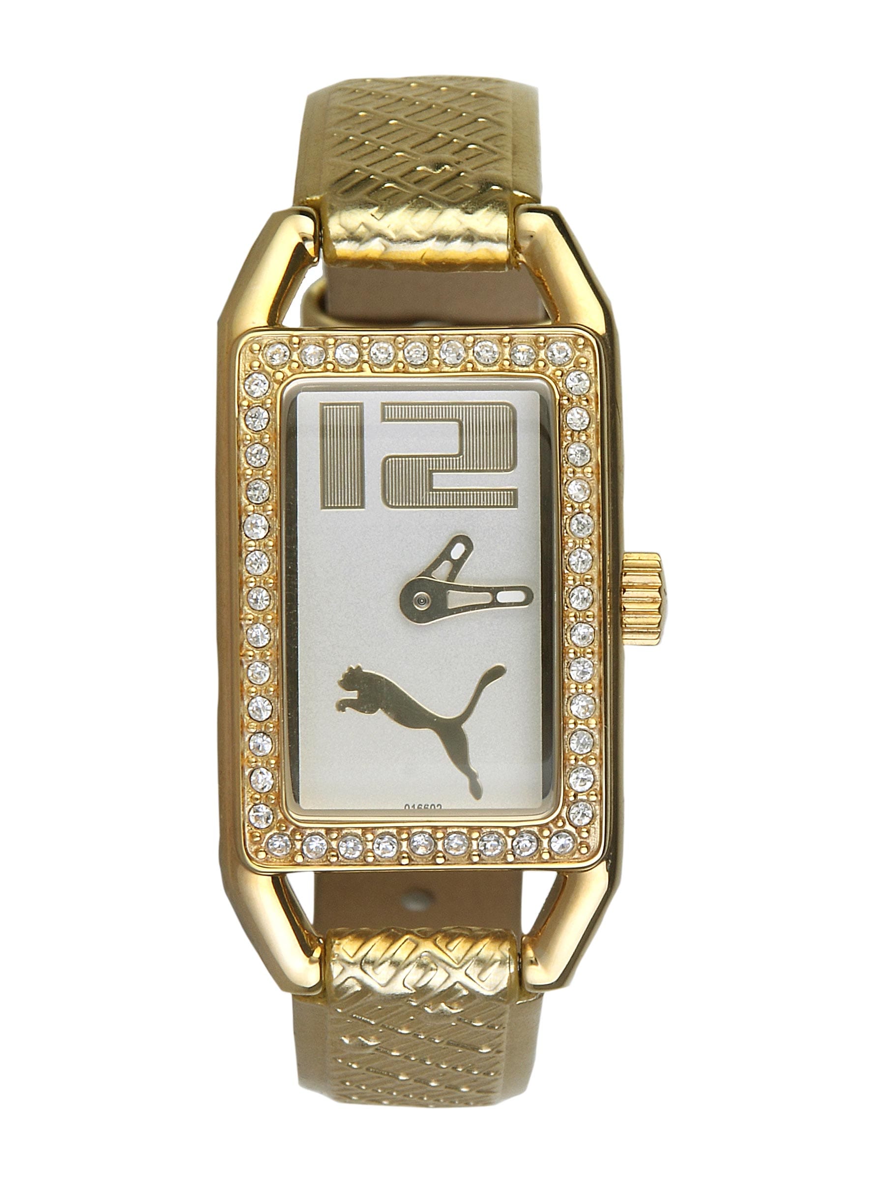 Puma Women Pure Pliancy Gold White Watches