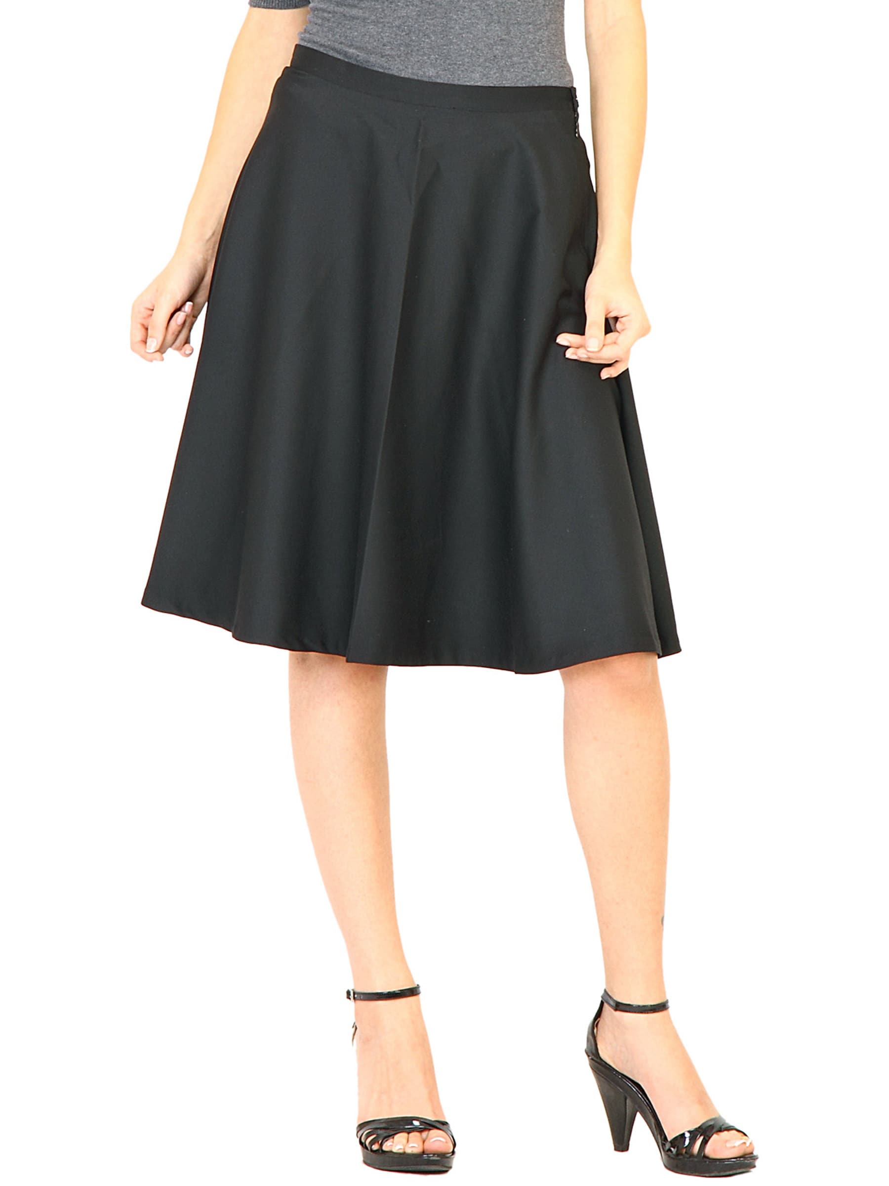 United Colors of Benetton Women Solid Black Skirt